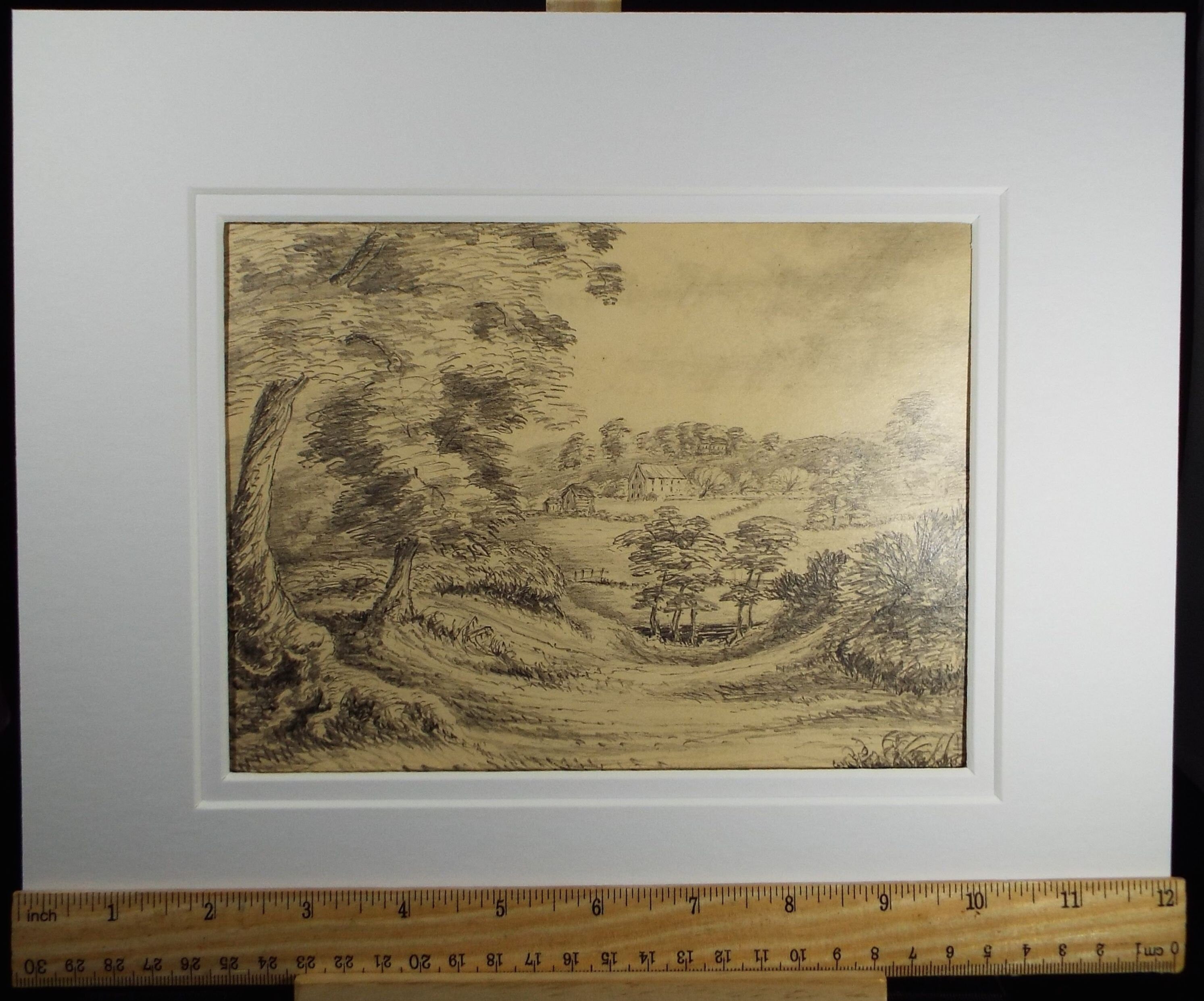 Original Pencil Drawing, 'Leominster', Dated 1892,  Artist Unknown