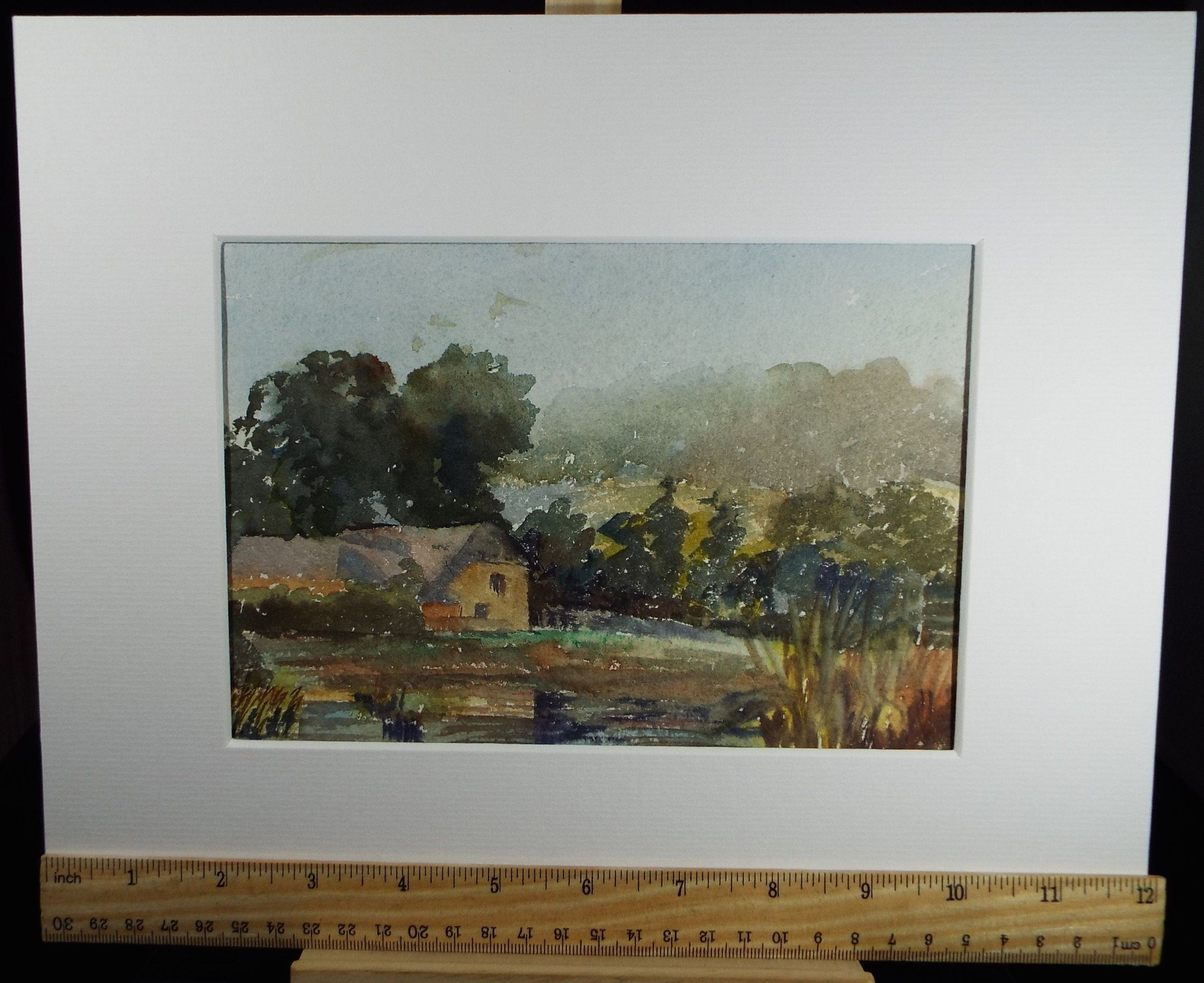 Original Watercolour on Paper, 'Honiton', early 20th Century, Artist Unknown