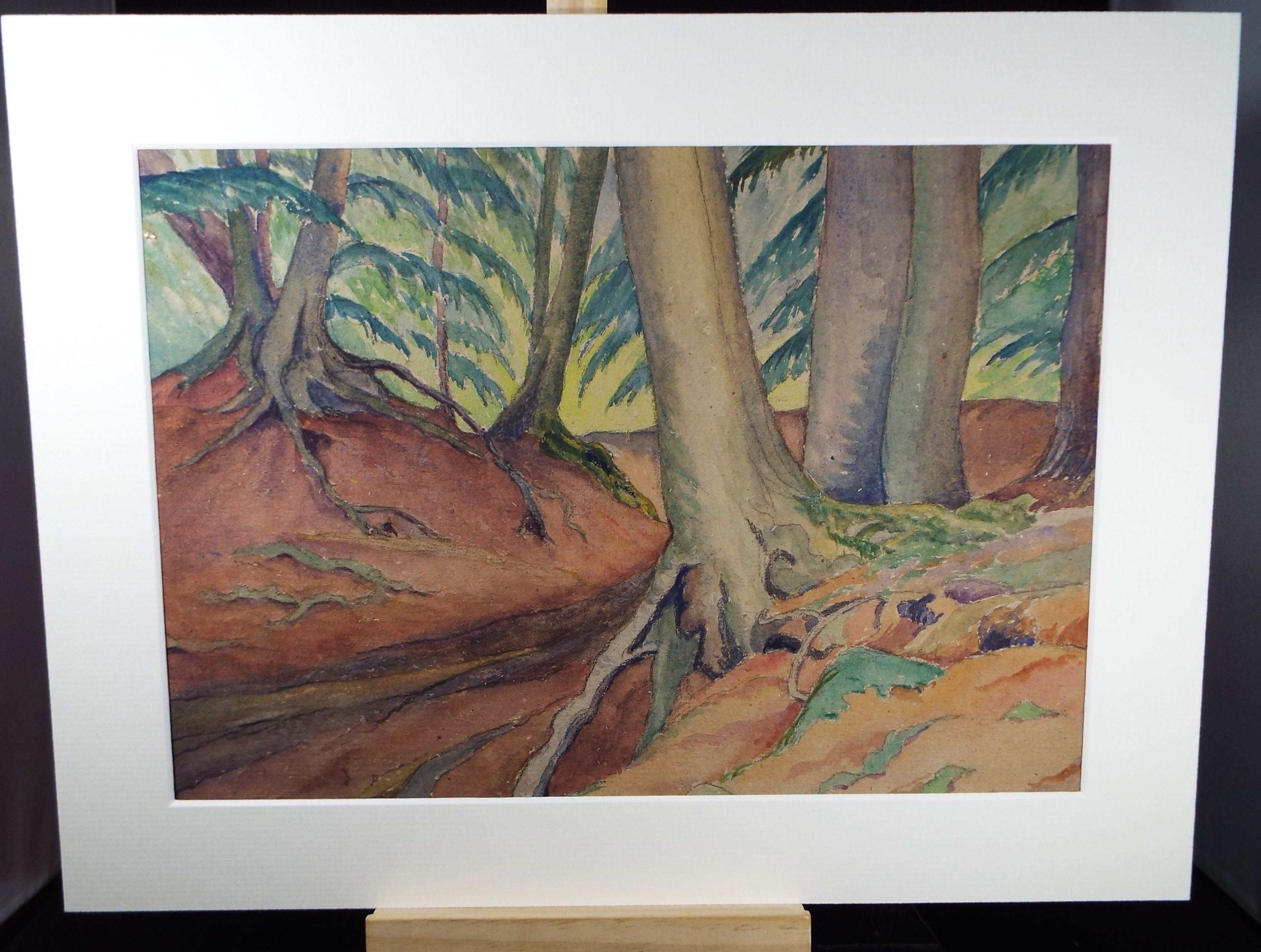 Original Charcoal & Watercolour, 'Woodland', Circa 1930's , Frank Harold Read FRPS (1881-1960)