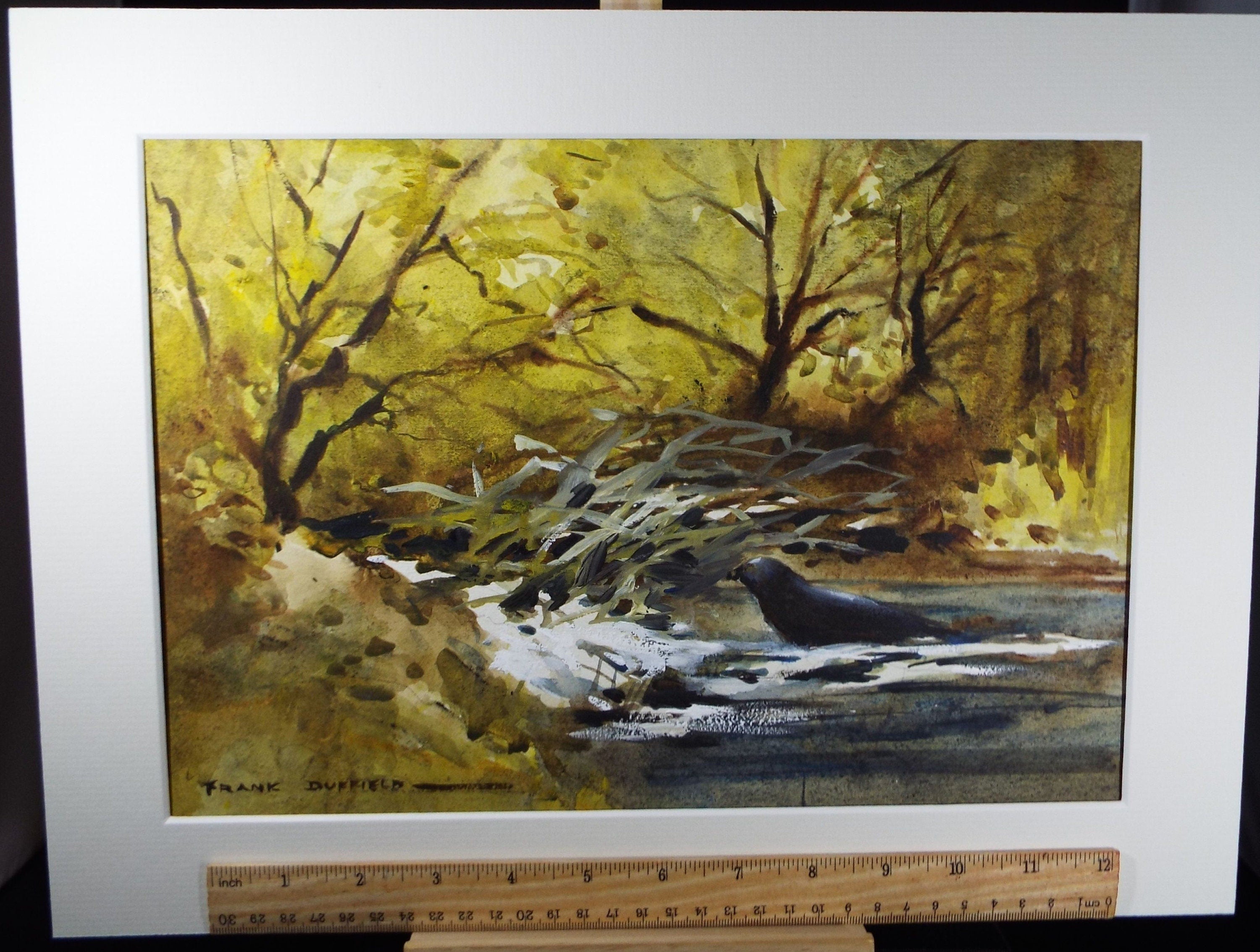 Original Watercolour, 'River through the Woods', 1960's, Frank Duffield  (1901-1982)