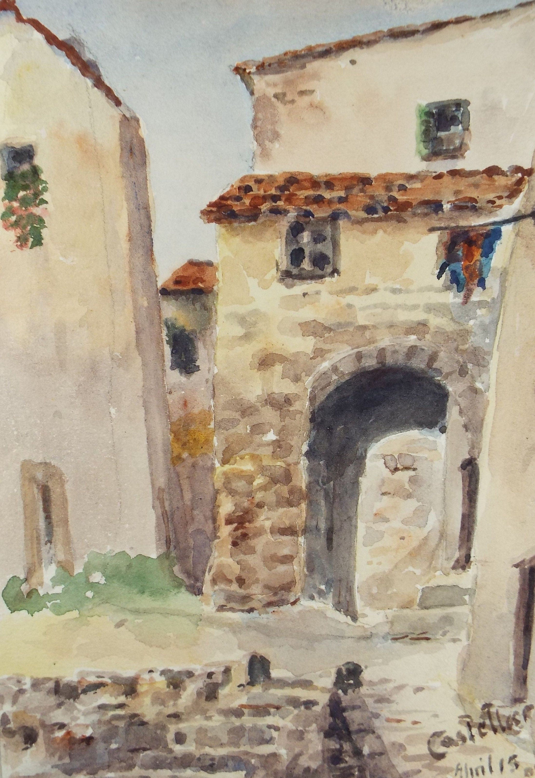 Original Watercolour, 'Cotes D'Azur'', Robert Hay Drummond, Early 20th Century