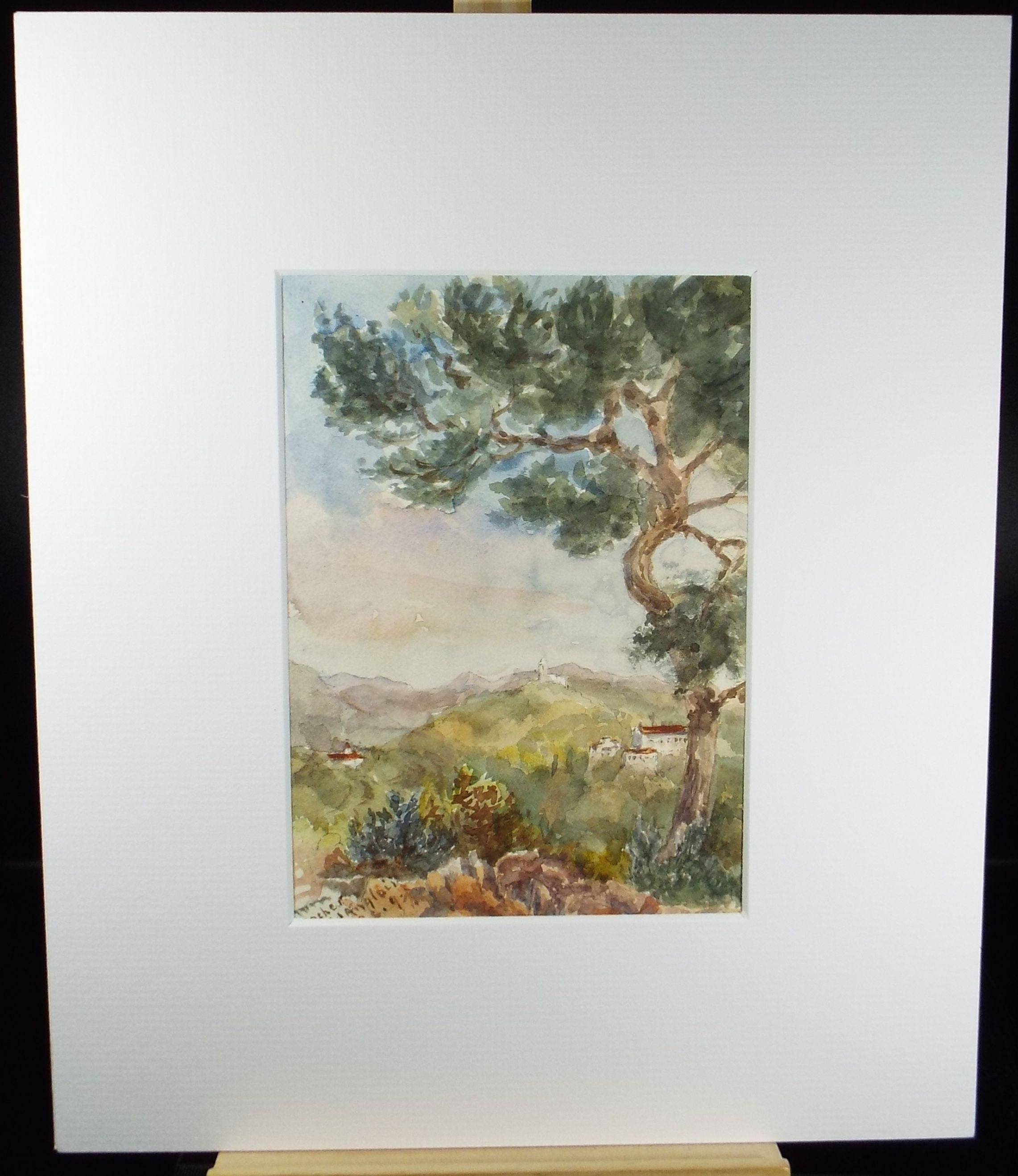 Original Watercolour, 'Near Nice', Robert Hay Drummond, Early 20th Century