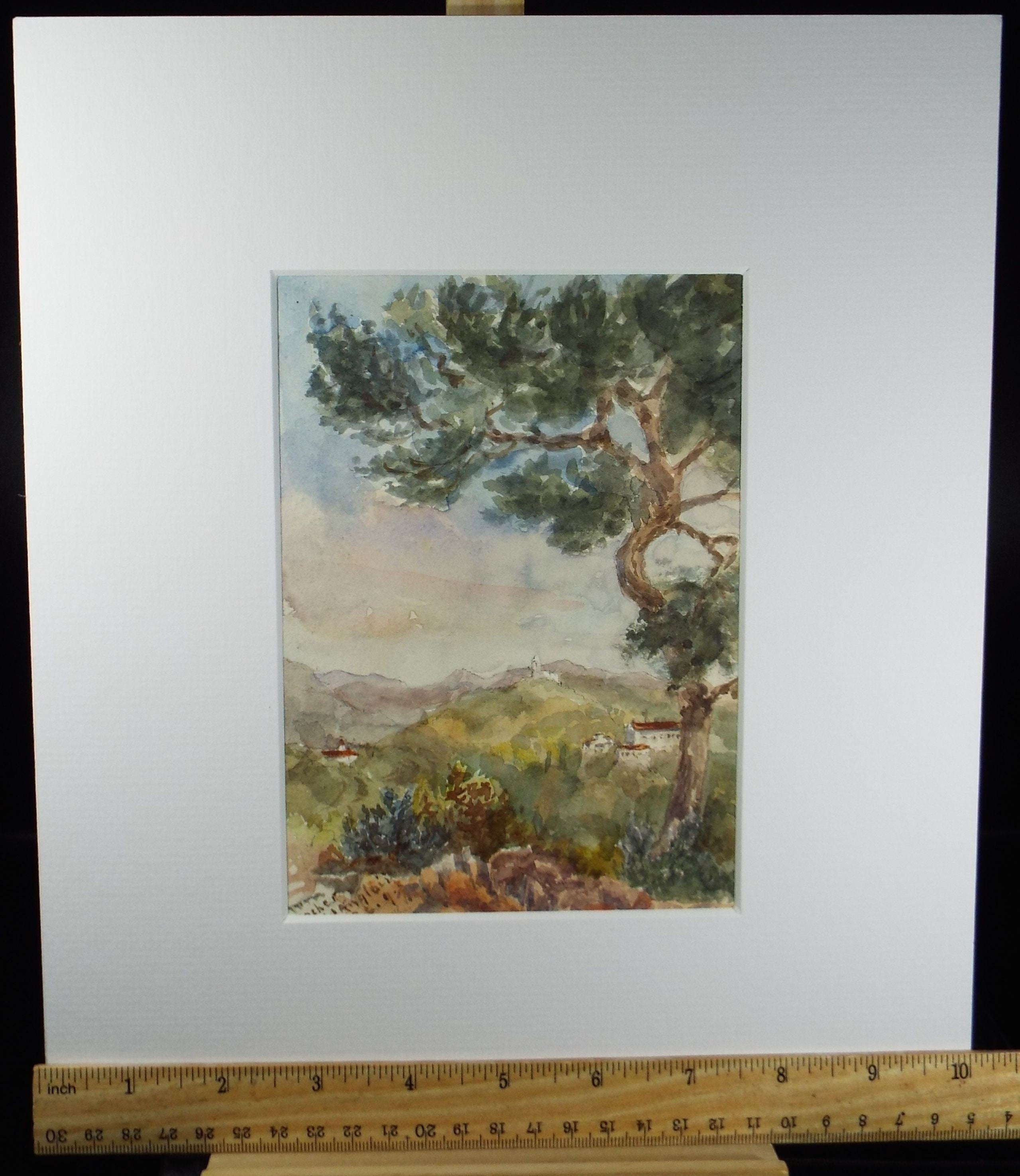 Original Watercolour, 'Near Nice', Robert Hay Drummond, Early 20th Century