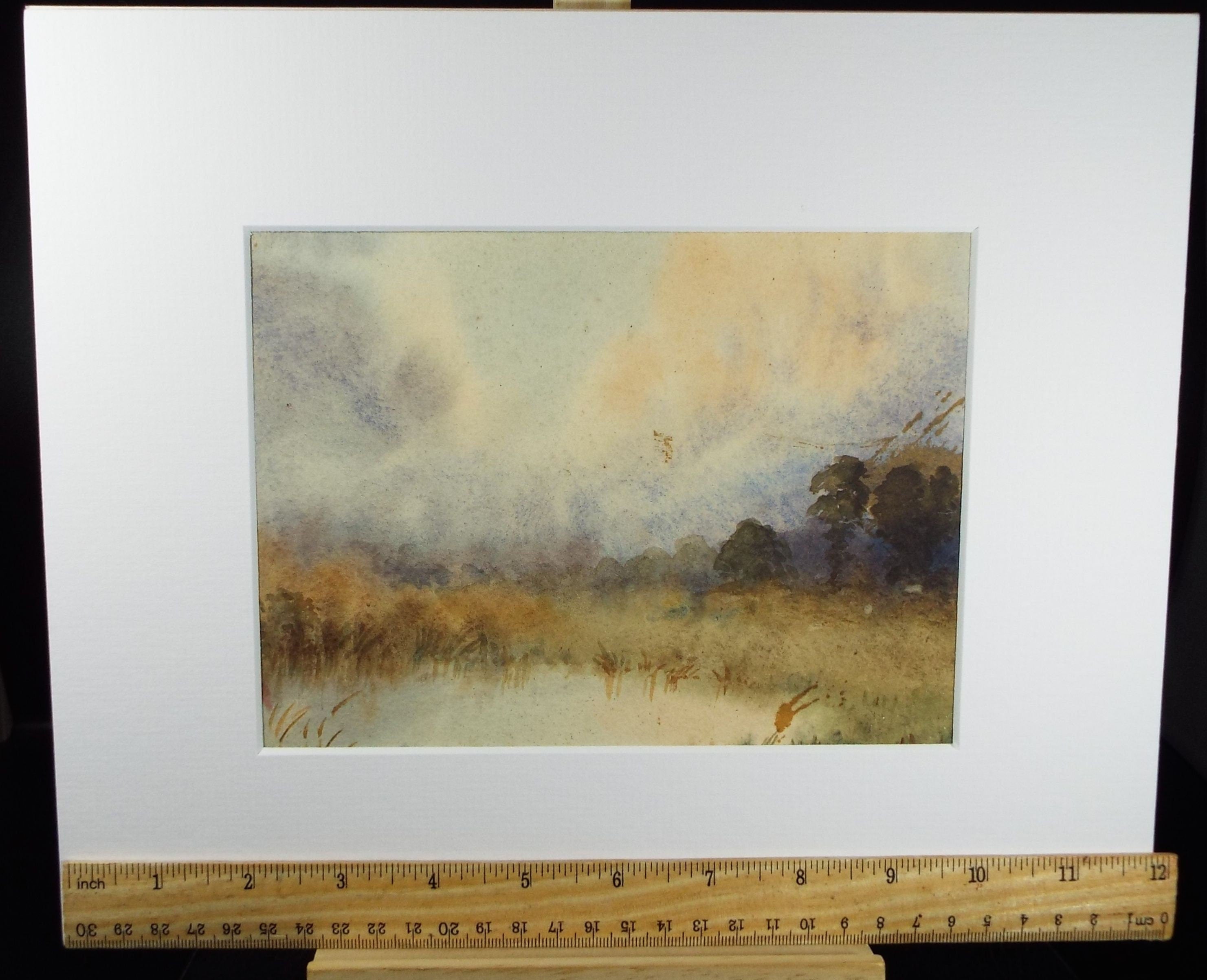 Original Watercolour, 'Misty Morning', Circa 1960's ,Artist Unknown