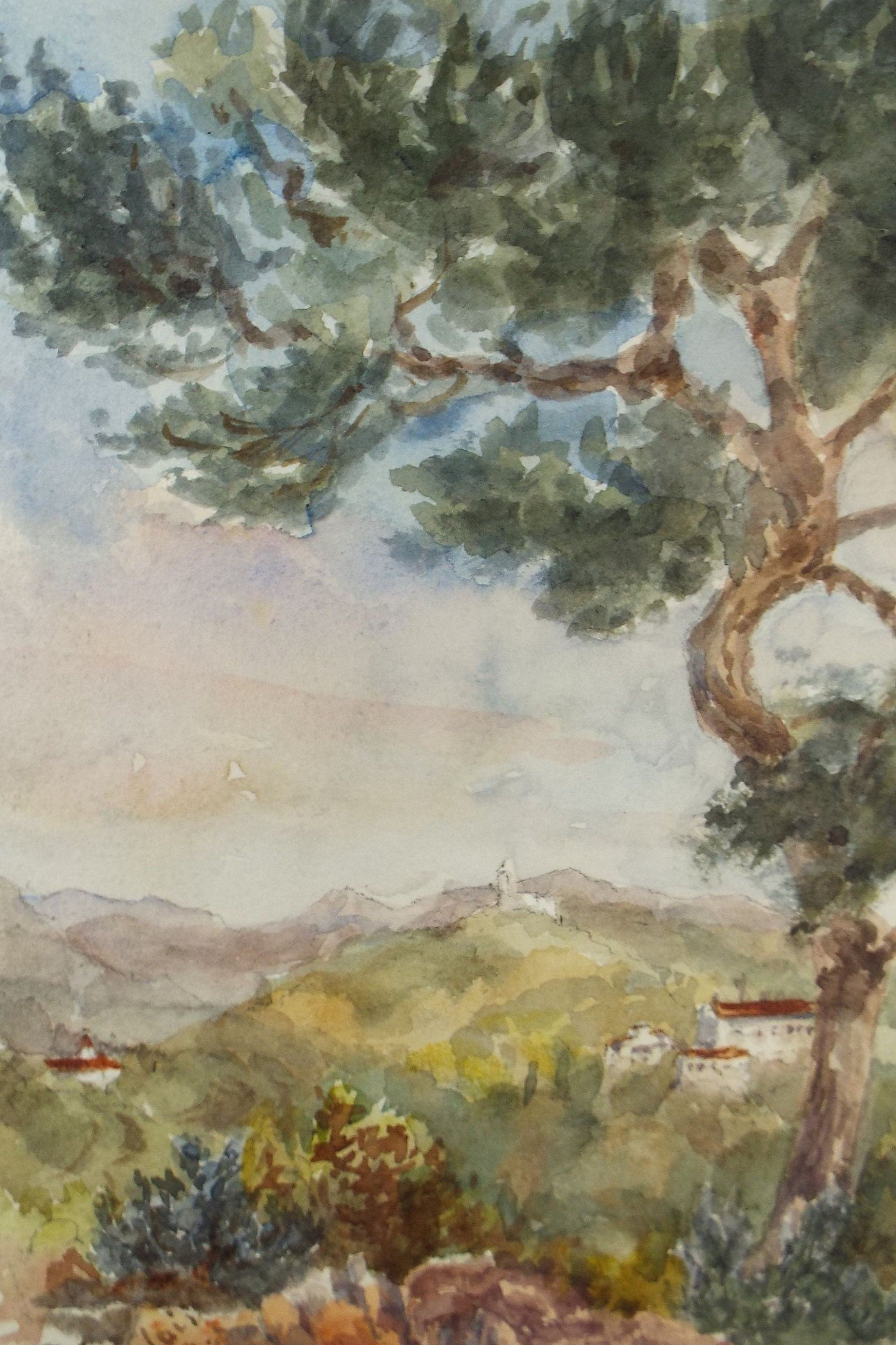 Original Watercolour, 'Near Nice', Robert Hay Drummond, Early 20th Century