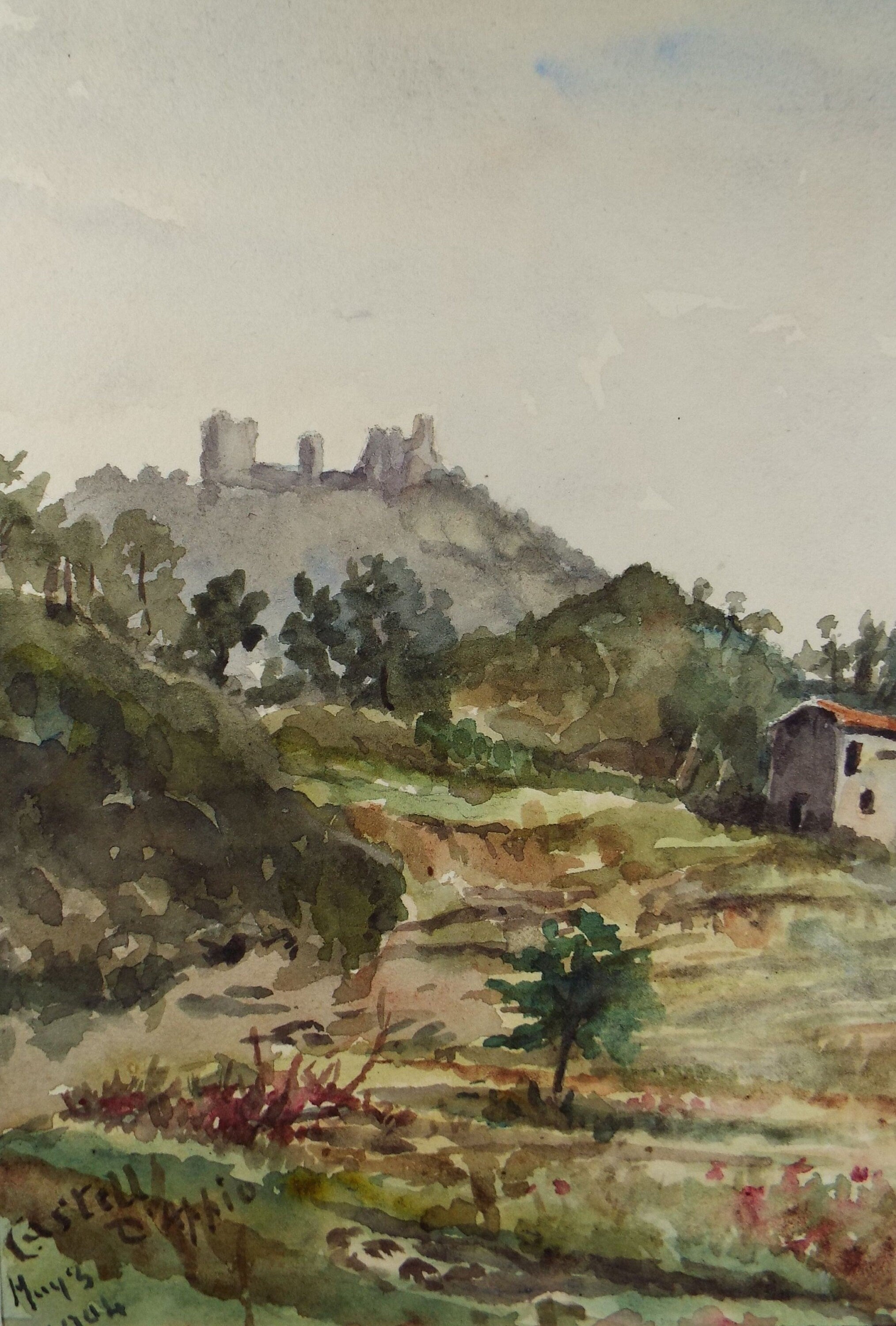 Original Watercolour, 'Near Genoa', Robert Hay Drummond, Early 20th Century