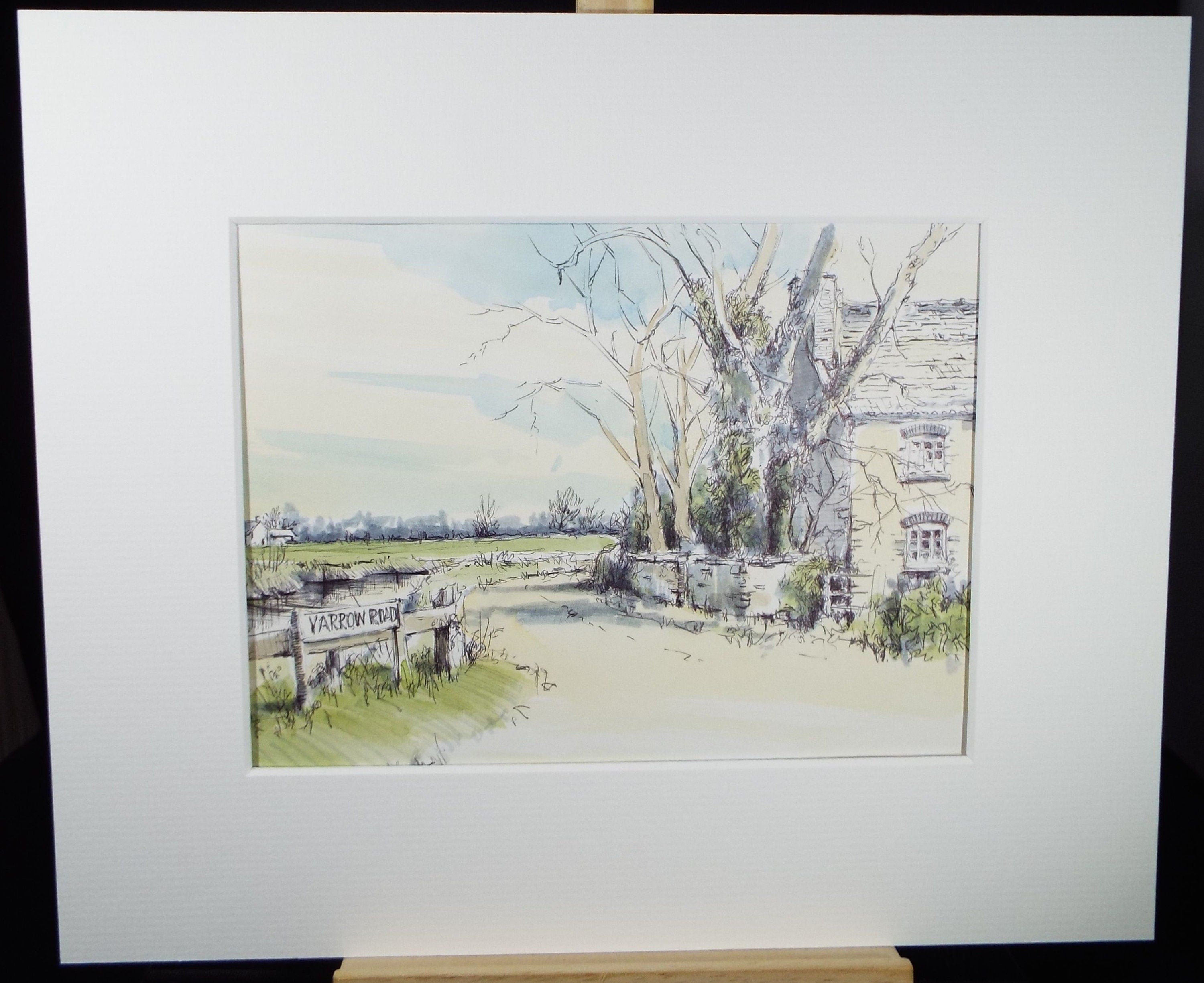 Original Watercolour & Ink, 'Clevedon, Somerset', Dated 1995 , Artist Unknown