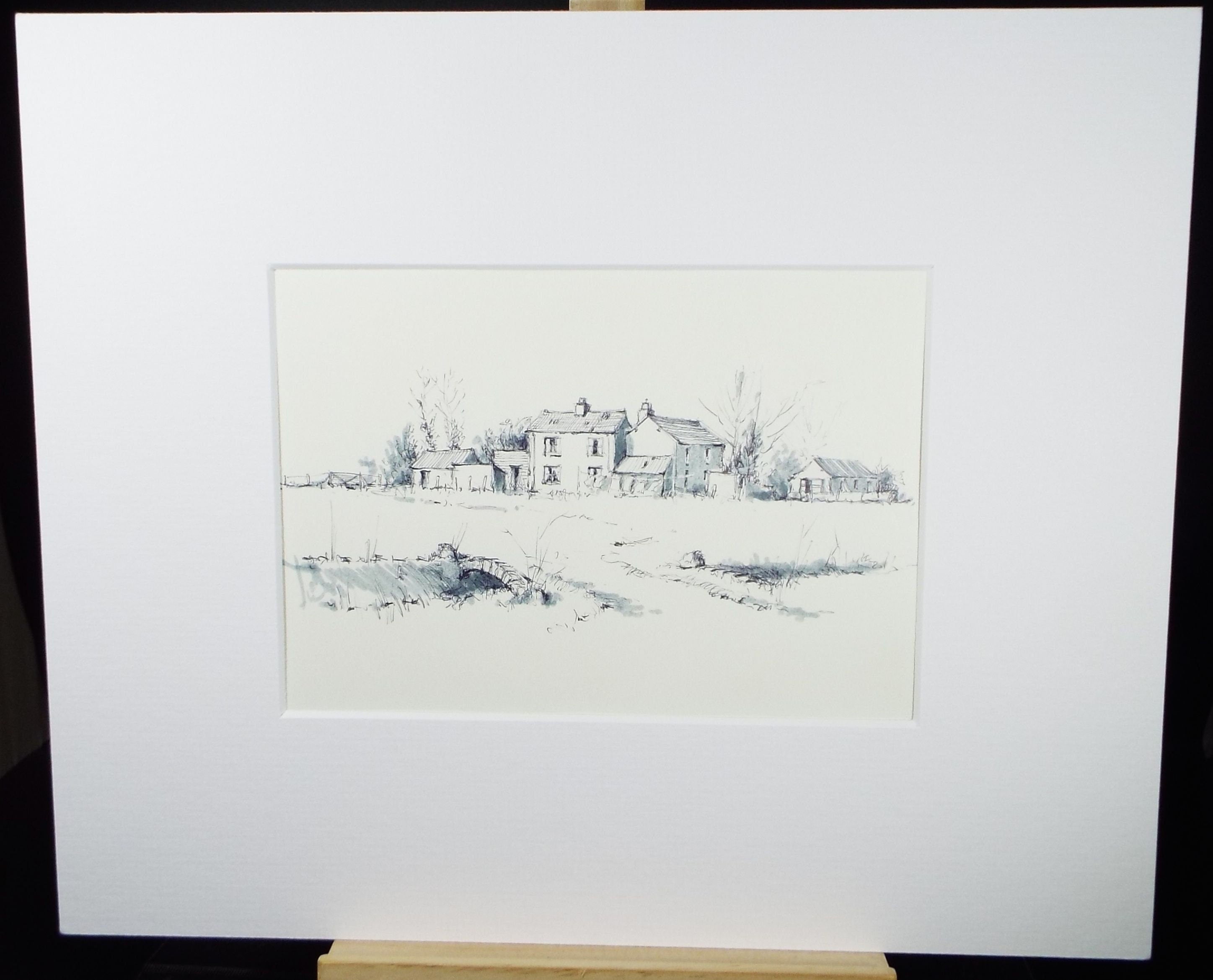 Original Watercolour & Ink, 'Oldbury Nait', Dated 1997,  Artist Unknown