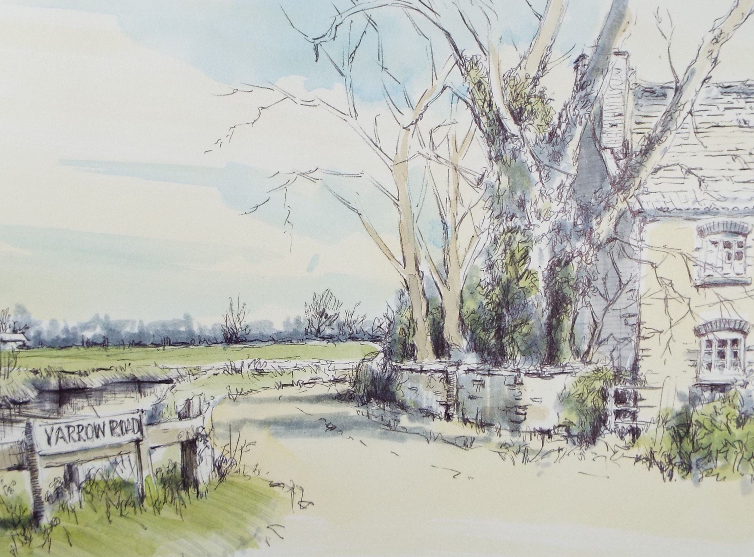 Original Watercolour & Ink, 'Clevedon, Somerset', Dated 1995 , Artist Unknown