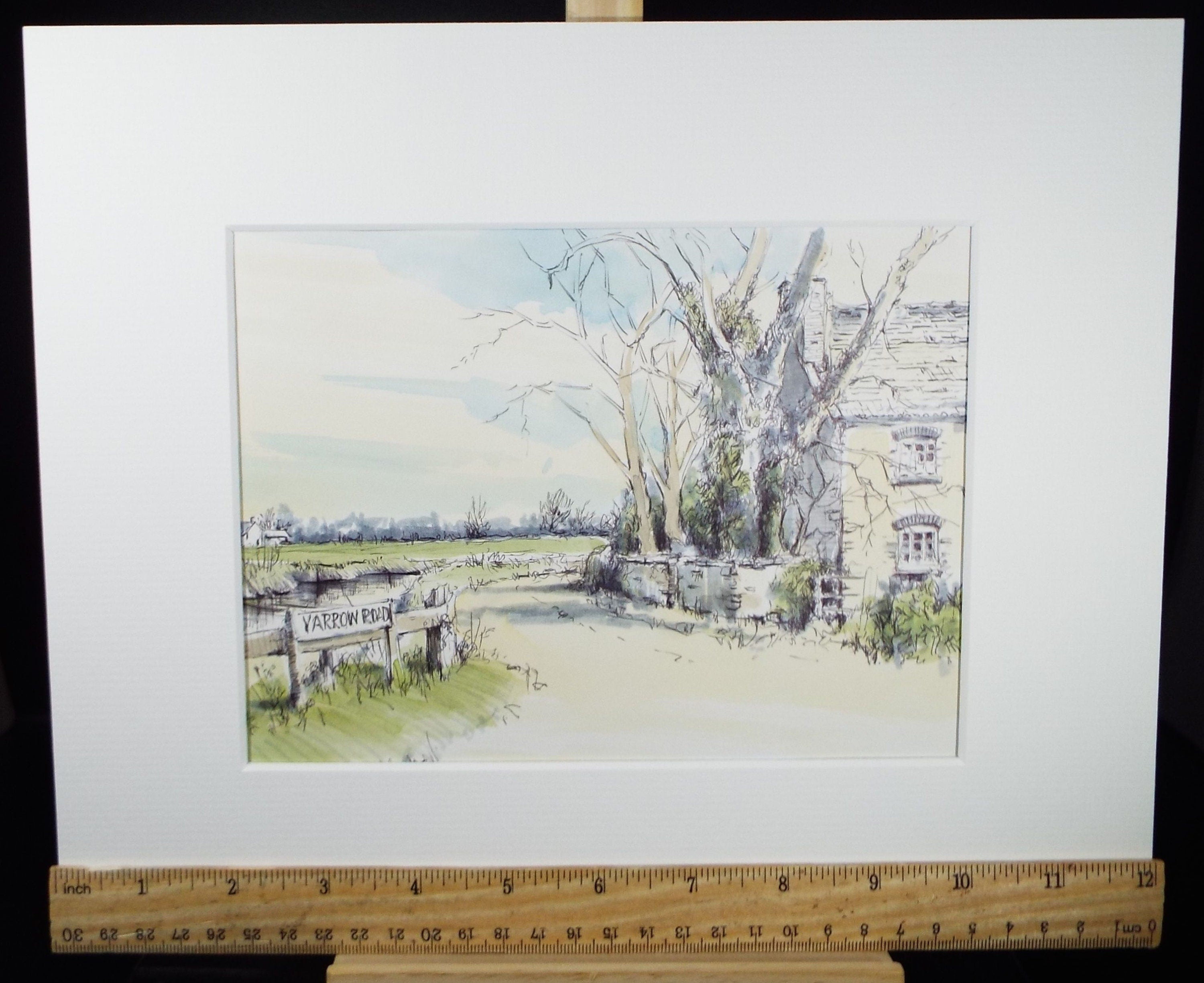 Original Watercolour & Ink, 'Clevedon, Somerset', Dated 1995 , Artist Unknown