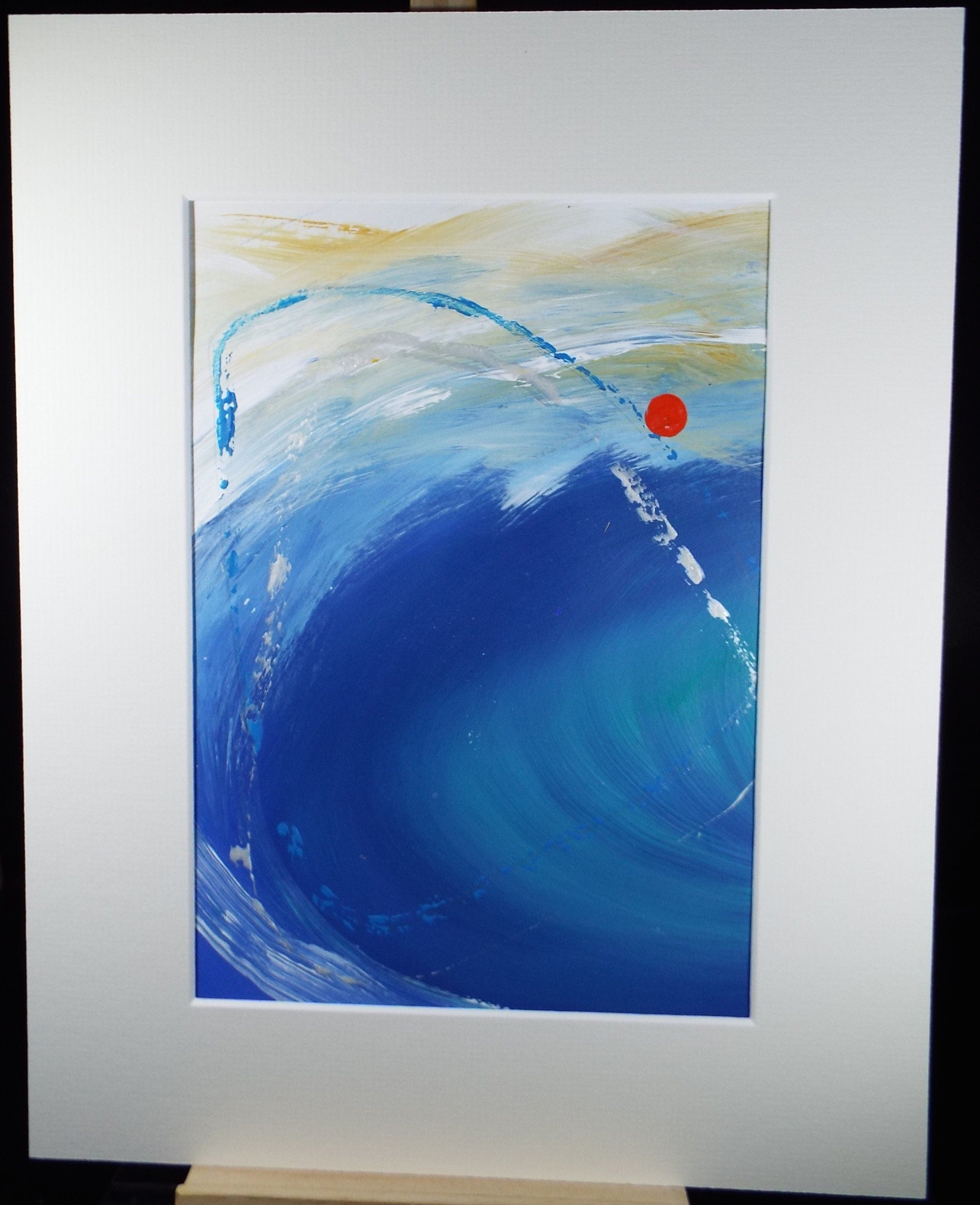 Original Watercolour & Gouache,'Blue Loop', circa 2000, Gordon Couch (20th Century British)