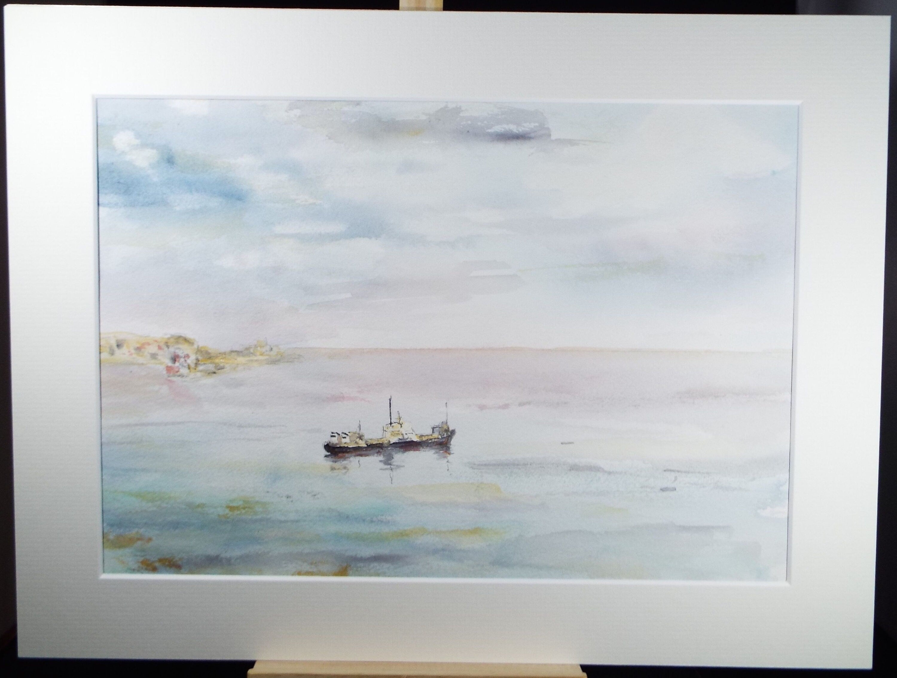 Original Watercolour, 'Palamos, Spain', circa 1990's, Artist Unknown