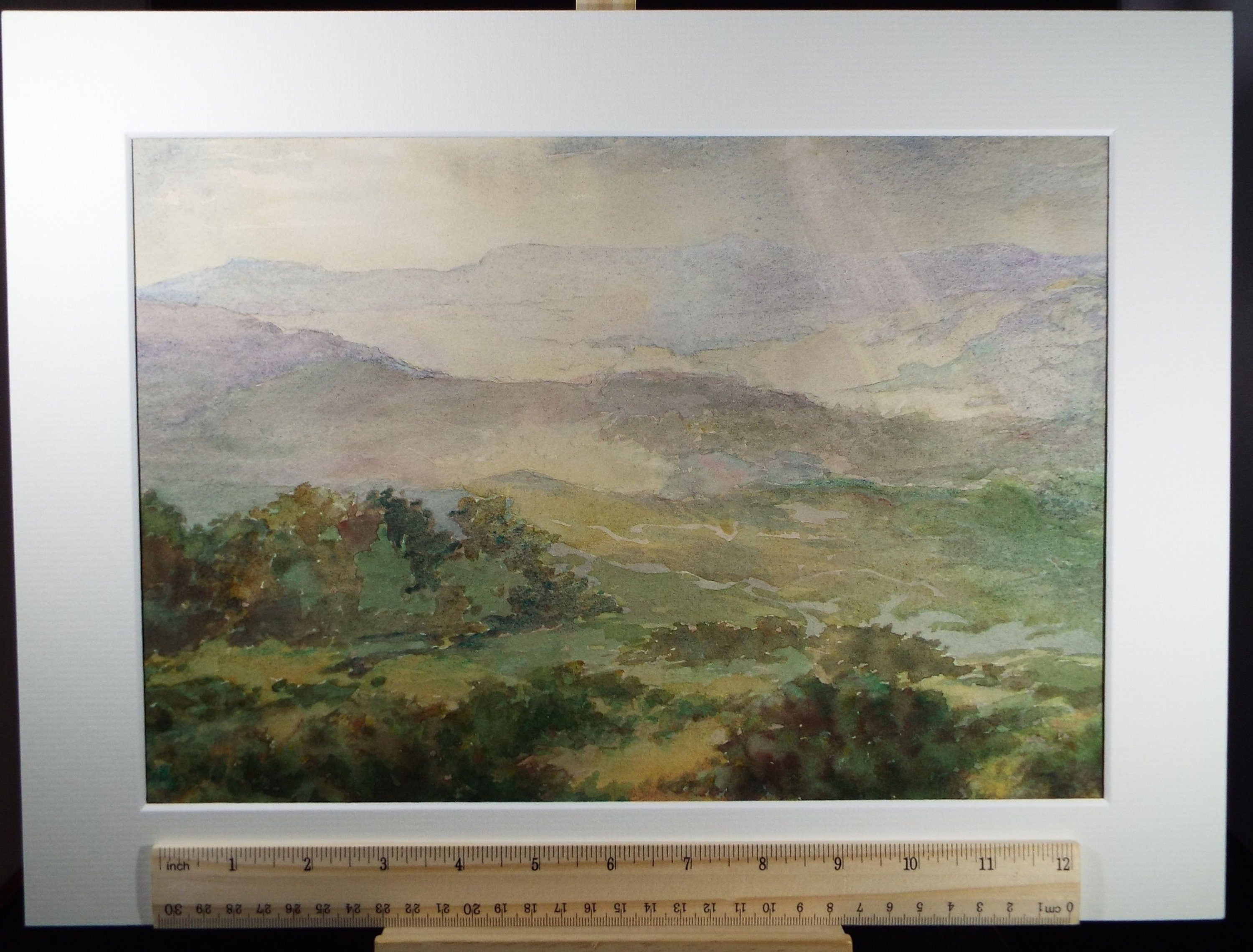 Original Watercolour, 'Autumn Moorland' , C R Chase (1893-1988), Circa 1950's