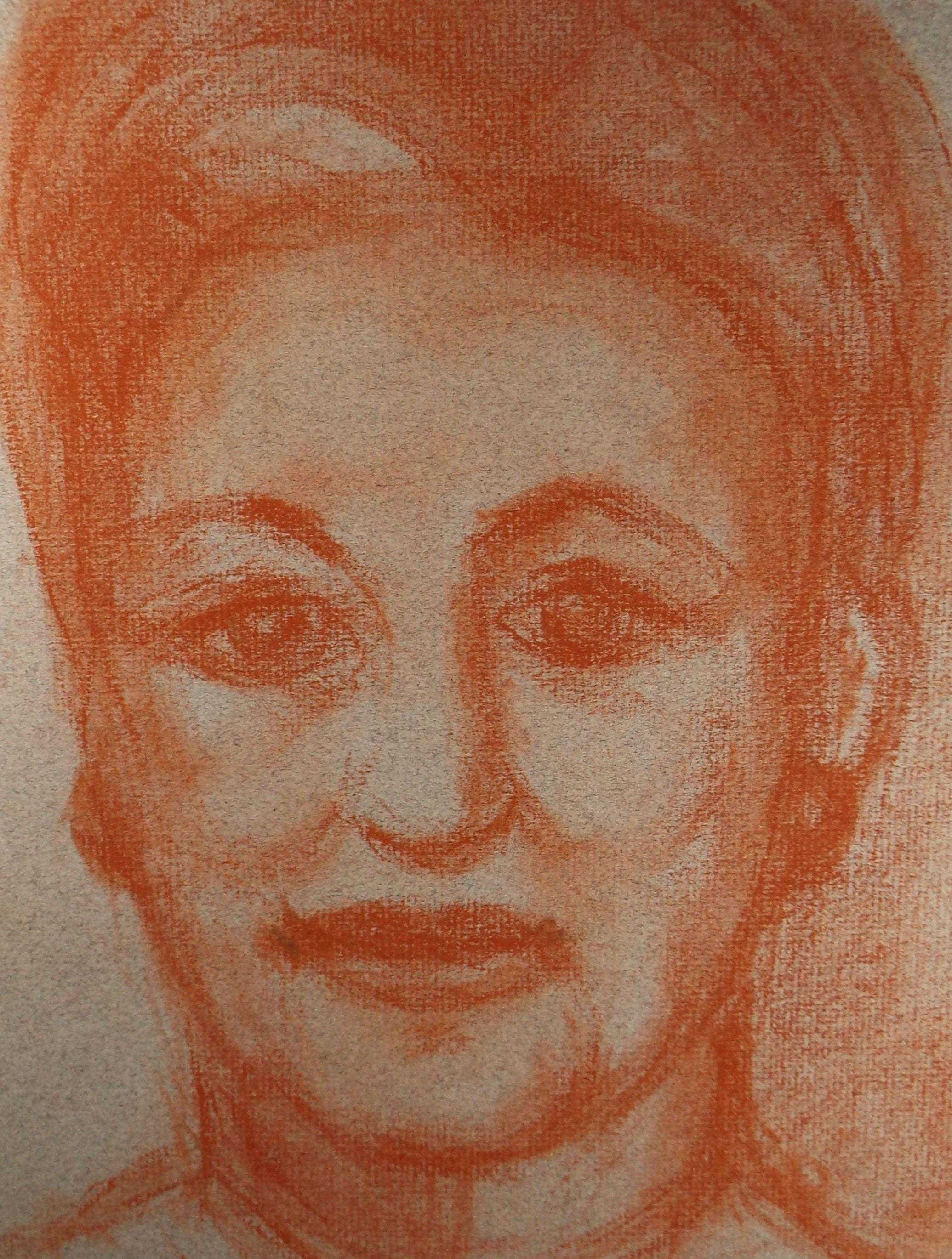 Original Pastel Drawing, 'Portrait of a Woman',  Paivio Knighton, (active 1968-c1986)