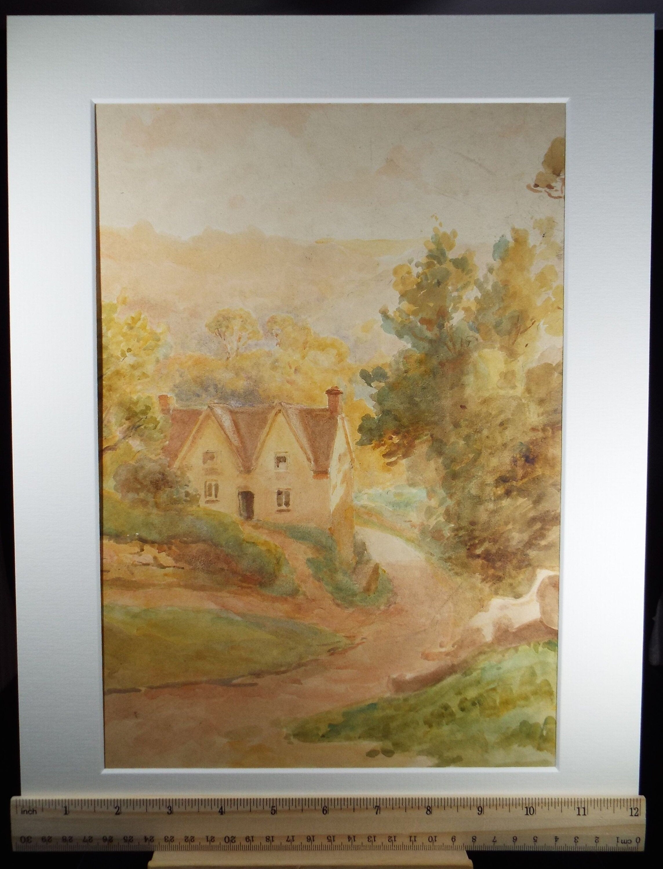 Original Watercolour, 'Country Cottage', Circa 1950's, C R Chase (1898-1988)