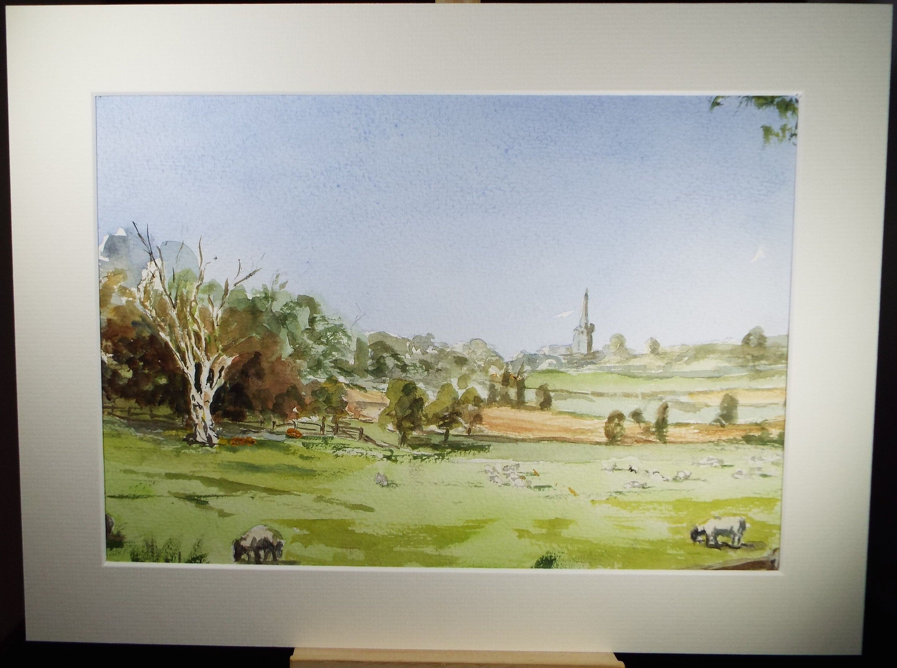 Original Watercolour, 'Green Valley', c1990's, Artist Unknown