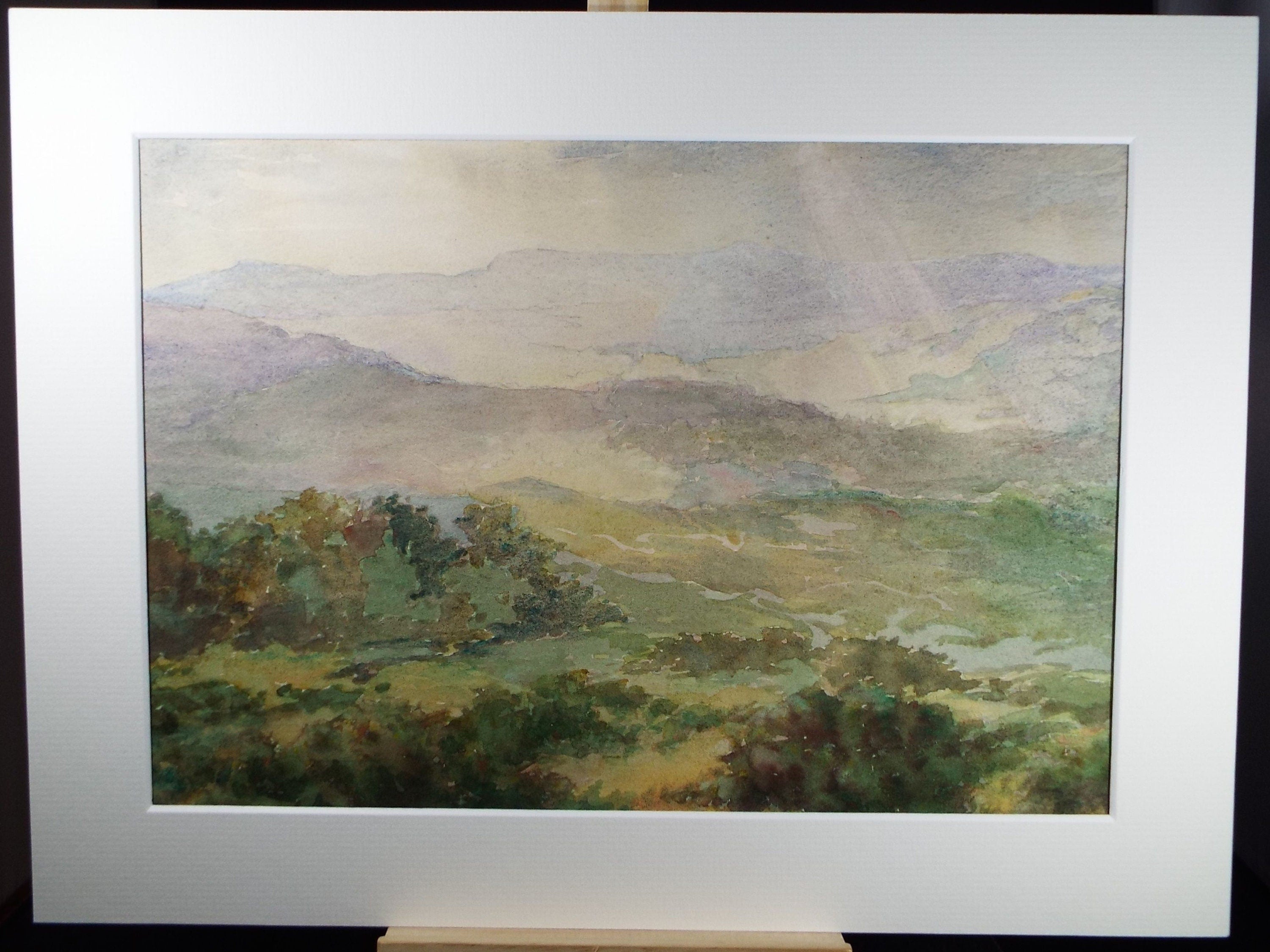 Original Watercolour, 'Autumn Moorland' , C R Chase (1893-1988), Circa 1950's