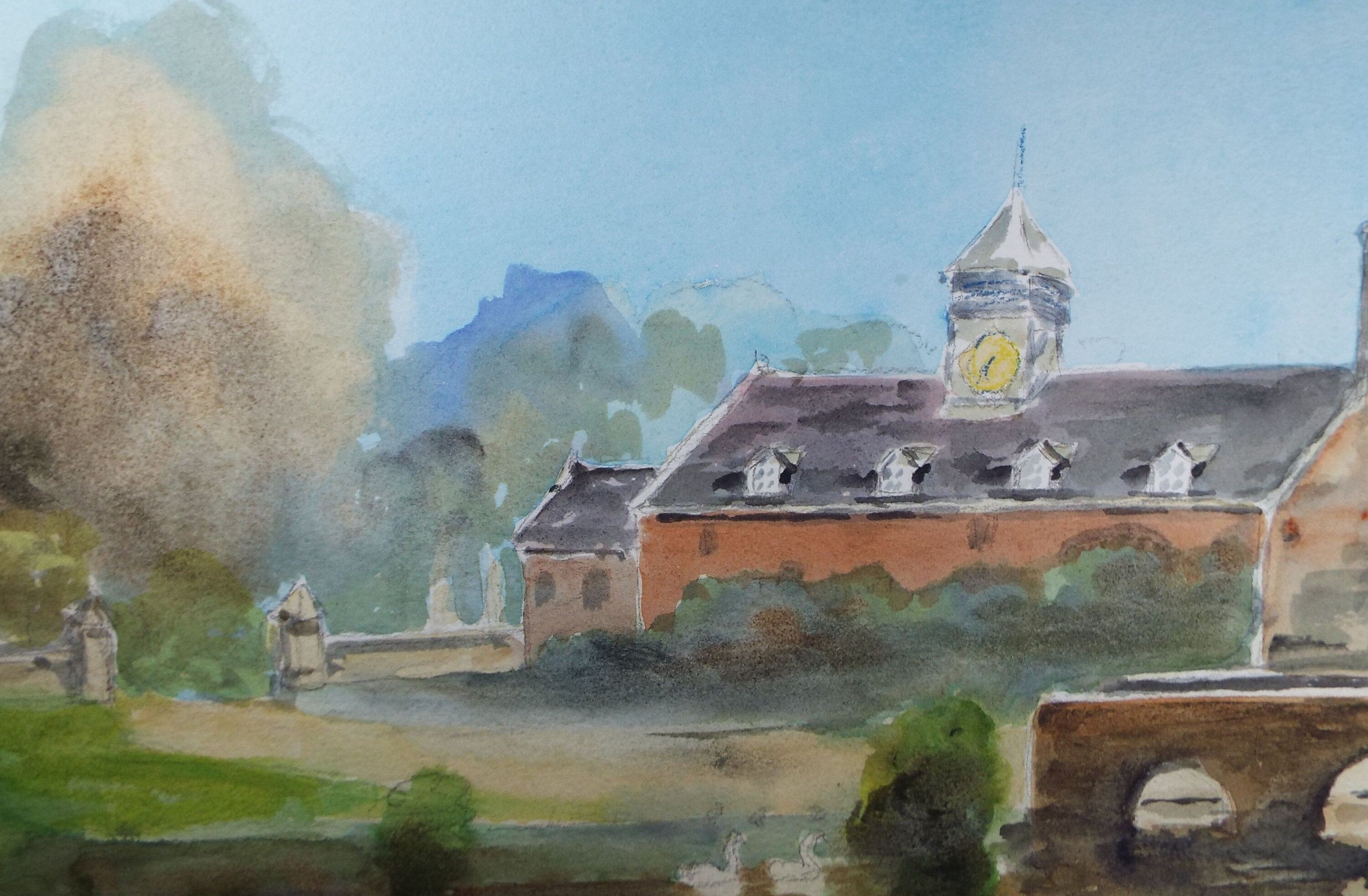 Original Watercolour, 'Baddesley Clinton, Warwickshire', dated 1998, Artist Unknown