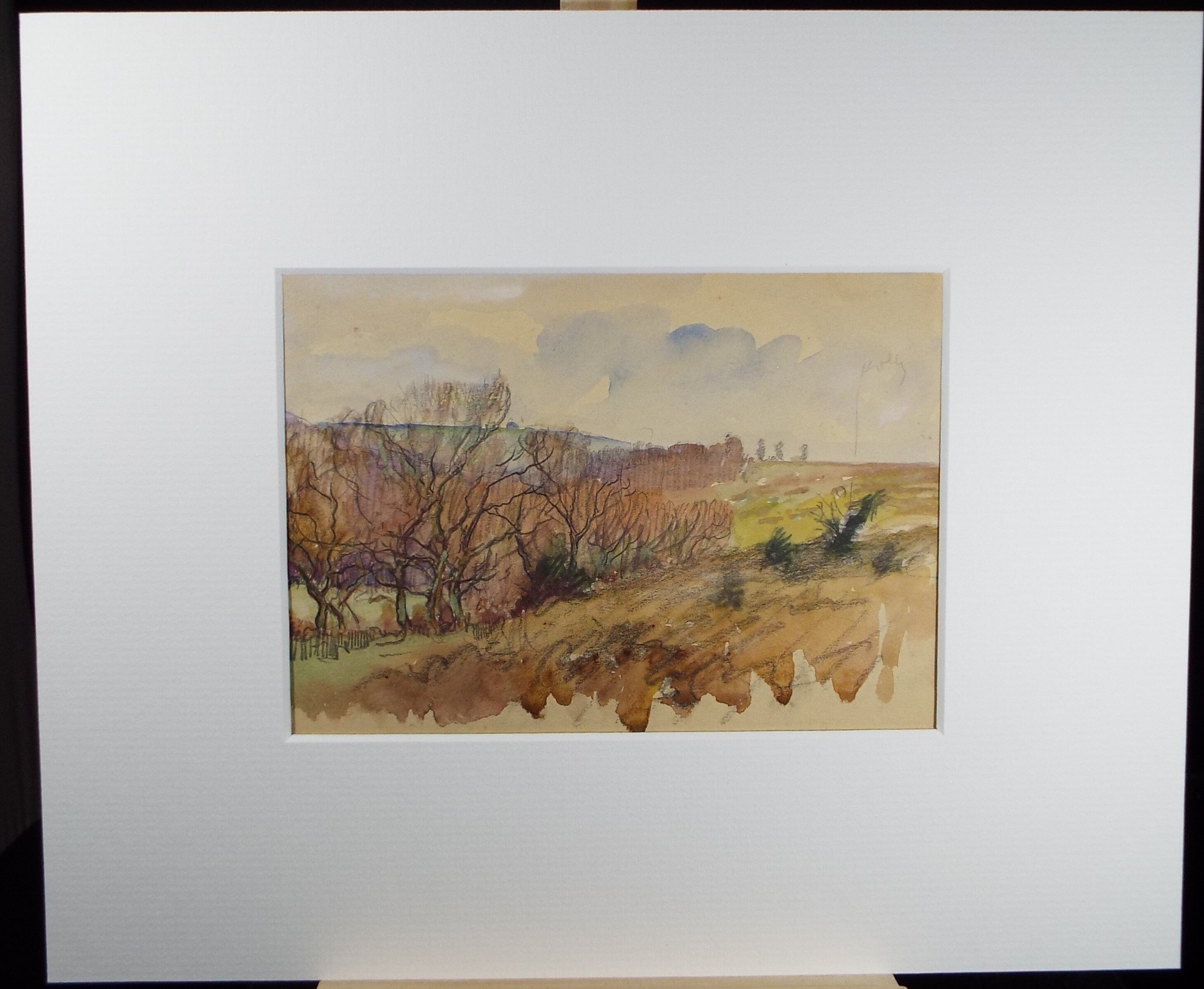 Original Watercolour Sketch, Michael Lyne (1912-1989), 'Moorside in Autumn', Mid 20th Century