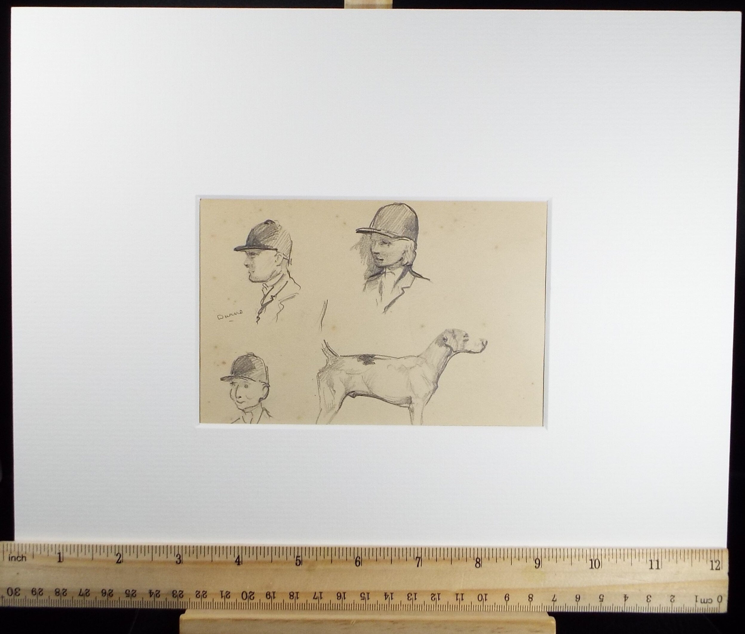 Original Pencil Sketch, Michael Lyne (1912-1989), 'Huntsmen & Dogs', Mid 20th Century