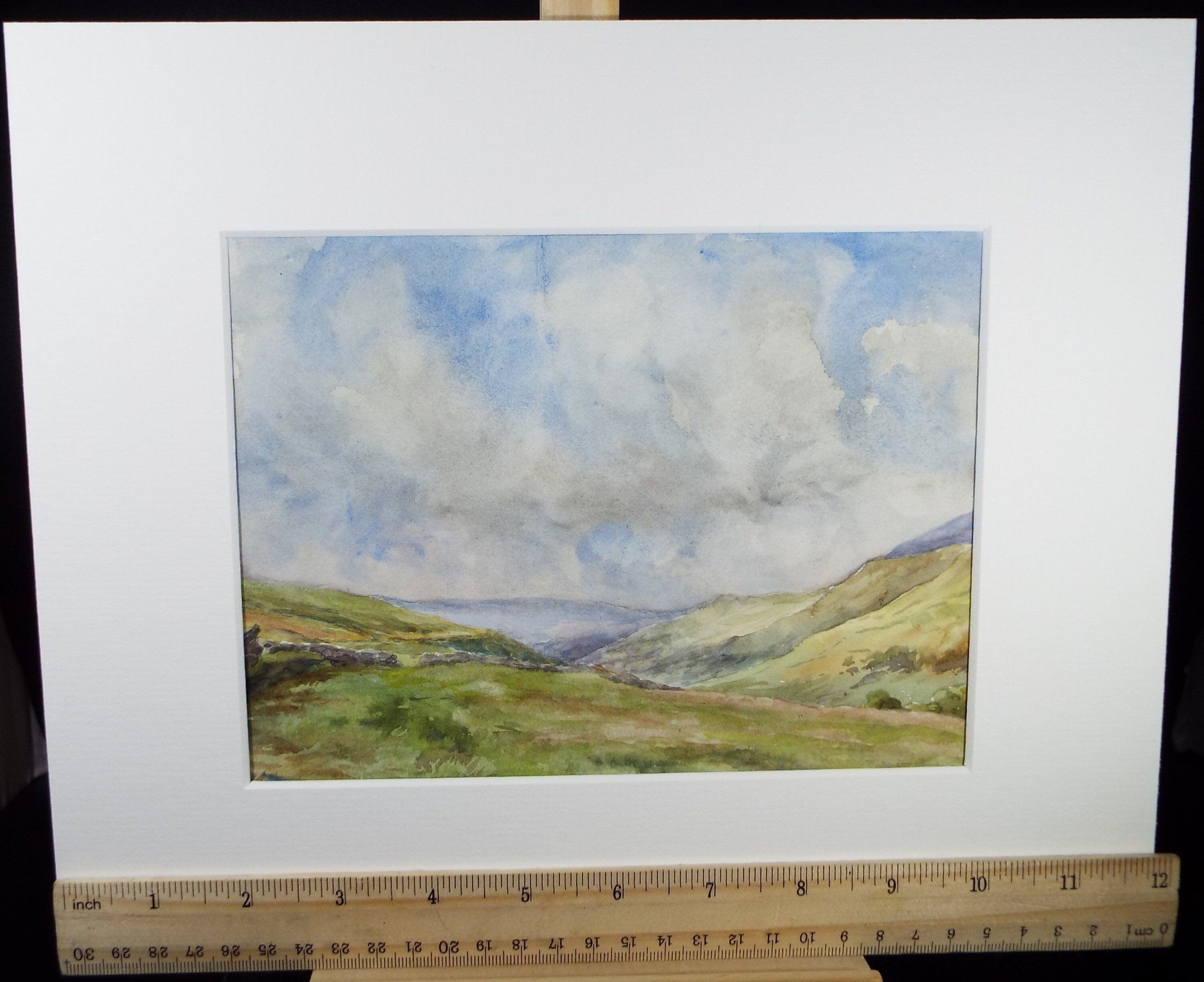 Original Watercolour on Paper, 'Walden Dale, Yorks', Dated 1934, artist unknown