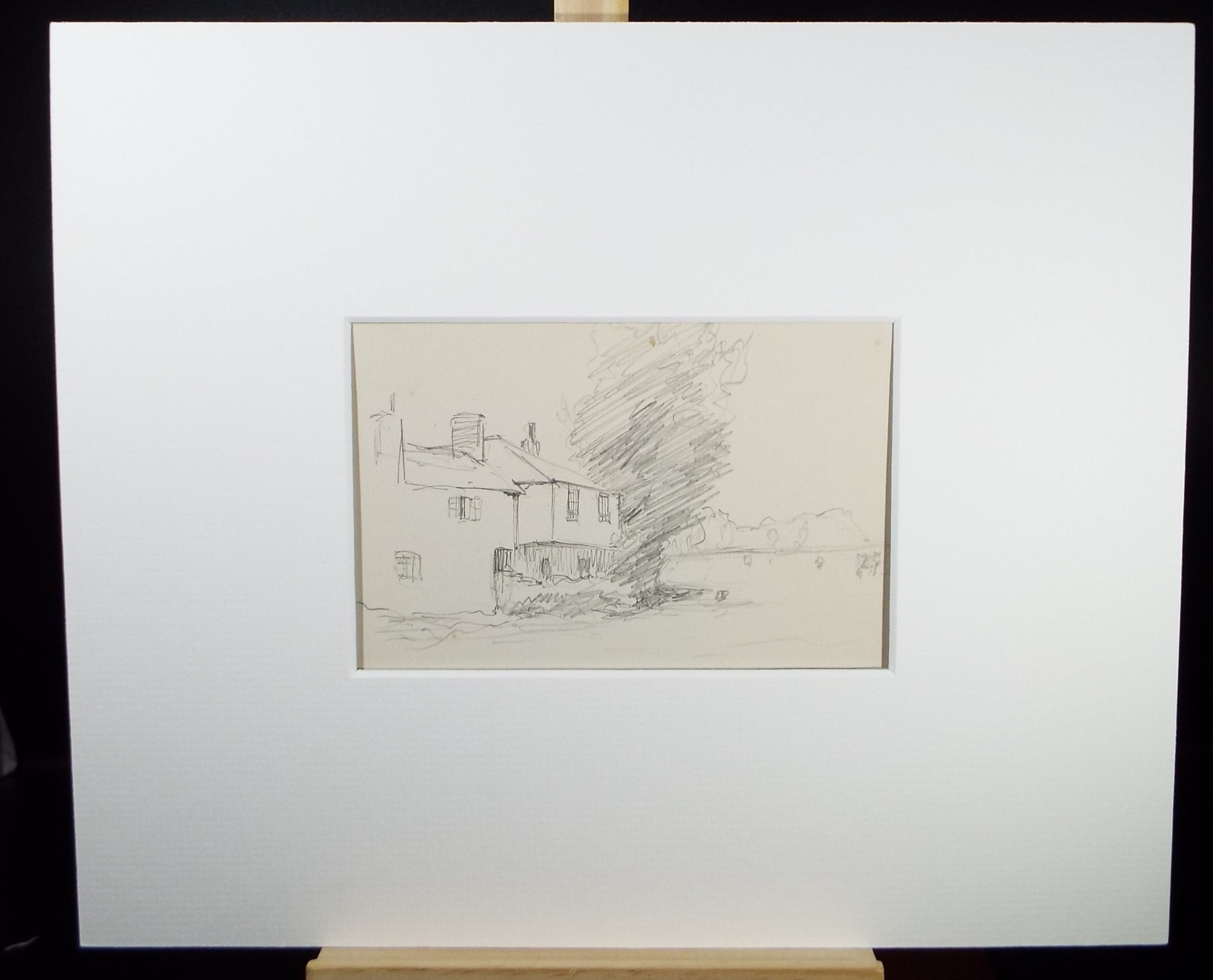 Original Pencil Sketch,'Study of a Cottage', Leonard Leslie Brooke (1862 - 1940), Late 19th Century