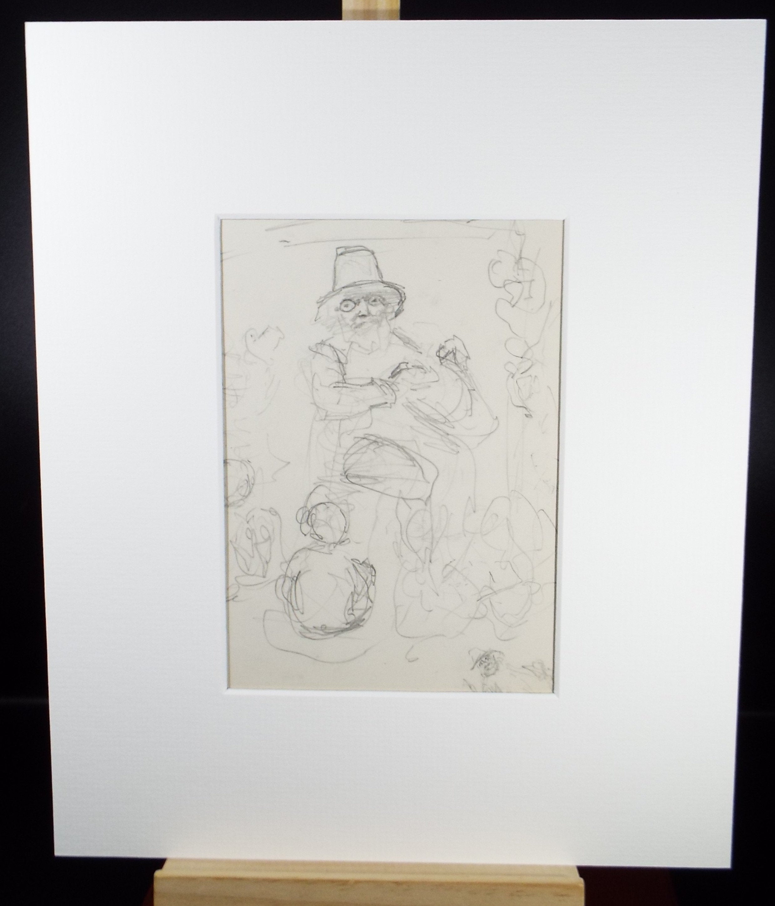 Original Pencil Sketch,'Mother Goose', Leonard Leslie Brooke (1862 - 1940), Late 19th Century