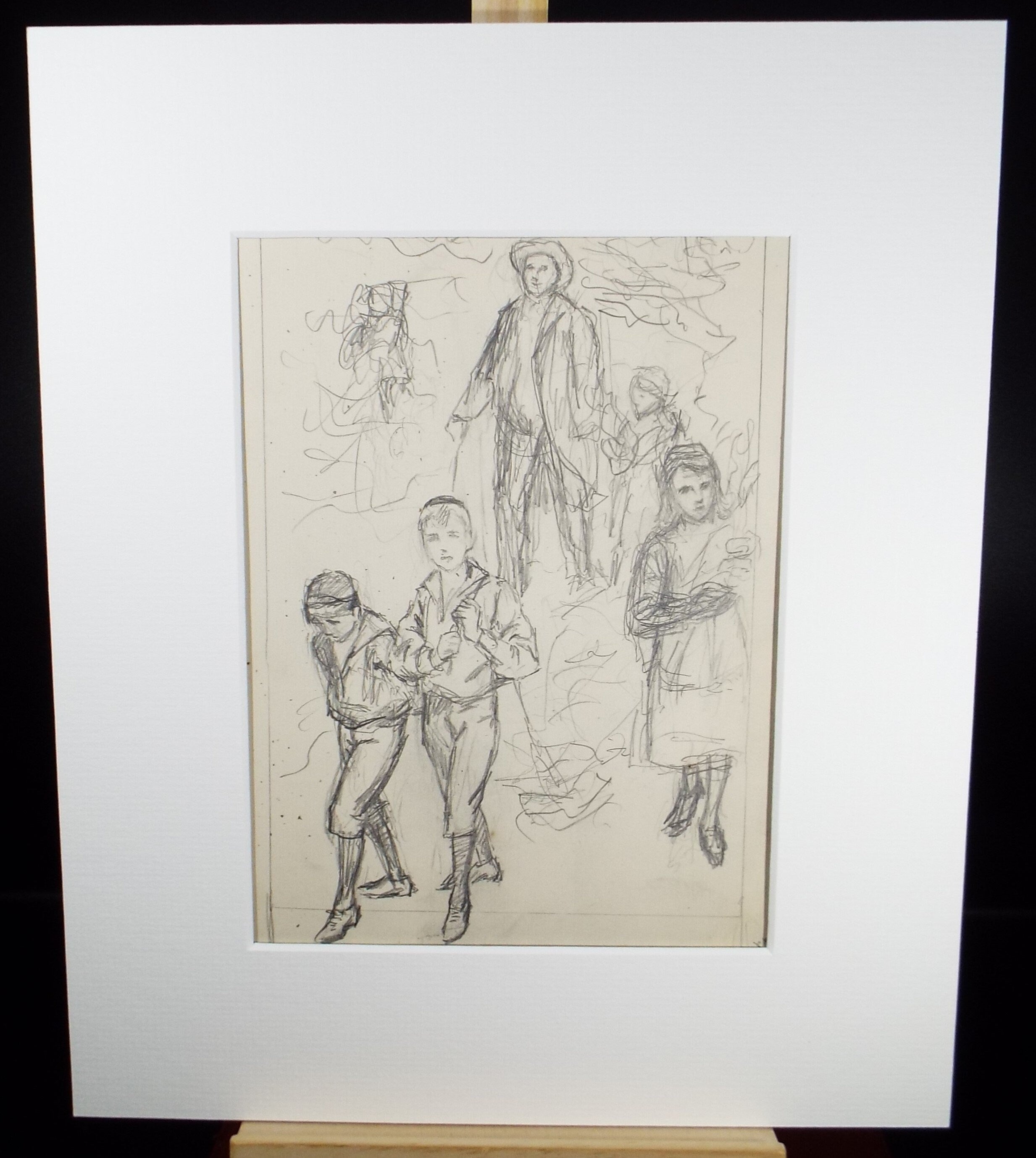 Original Pencil Sketch,'Figure Studies', Leonard Leslie Brooke (1862 - 1940), Late 19th Century