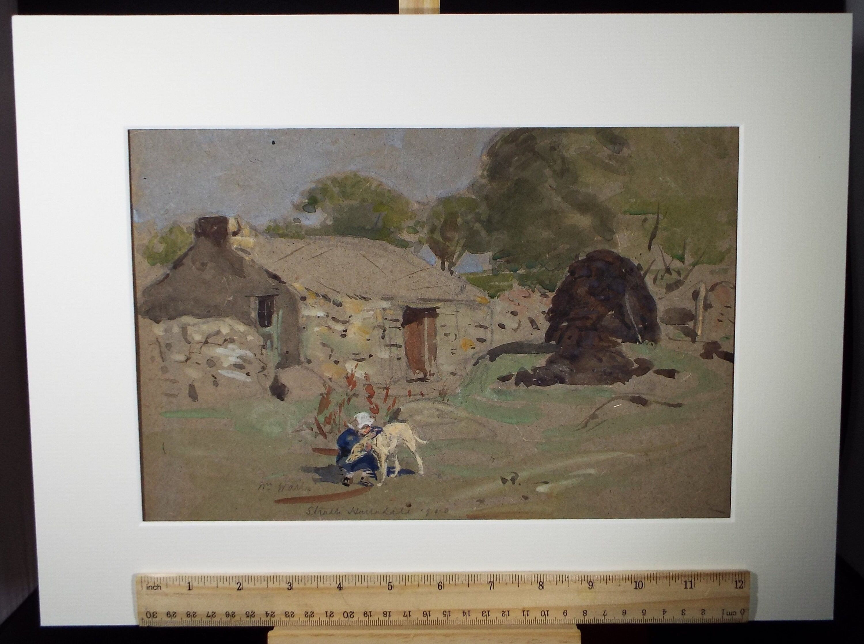 Original Watercolour ,'Strath Halladale', William Walls 1860-1942 ARSA, RSW, RSA, dated 1910