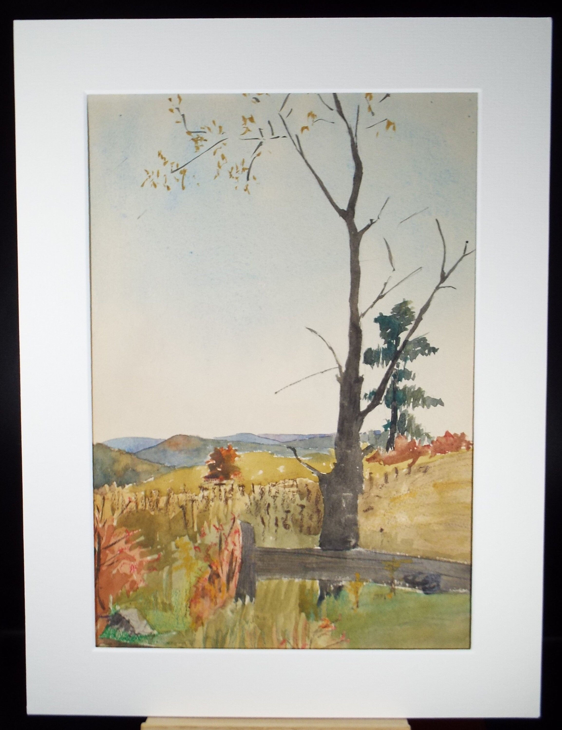 Original Watercolour ,'Autumn Landscape', Attr. William Walls 1860-1942 ARSA, RSW, RSA, Circa 1920's