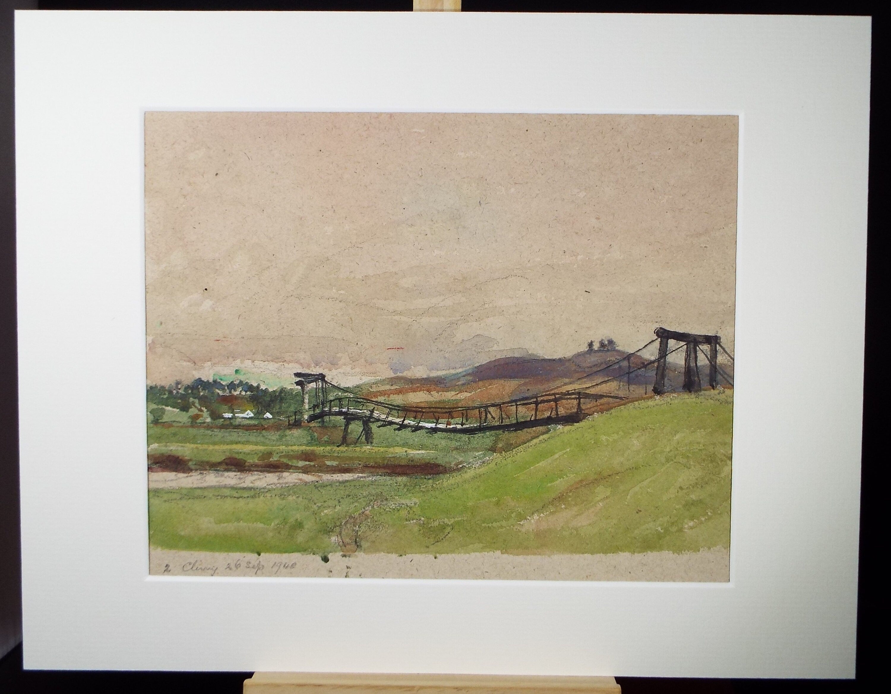 Original Watercolour ,'Cluny', William Walls 1860-1942 ARSA, RSW, RSA, Dated 1932