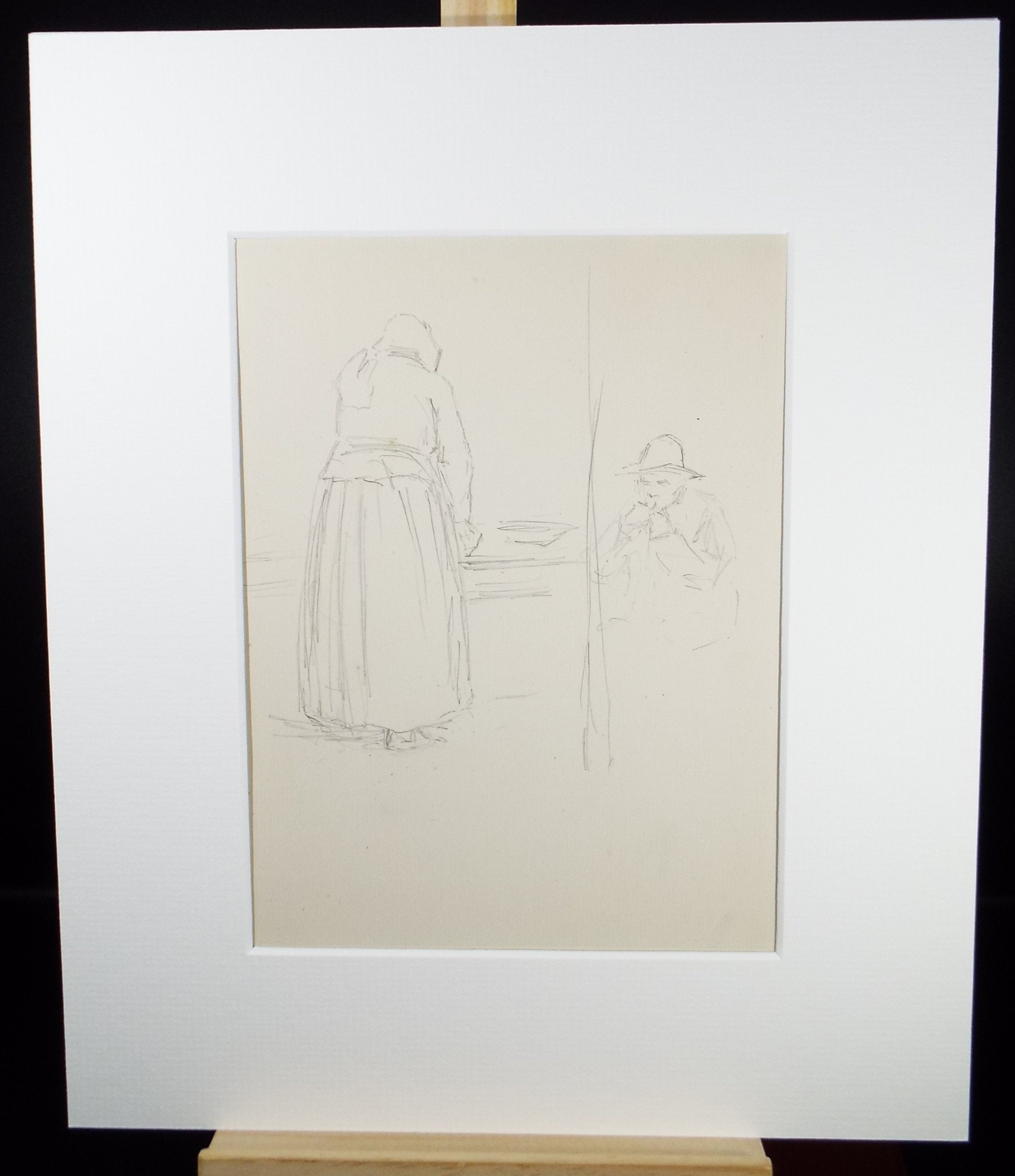 Original Pencil Sketch,'Figure Studies', Leonard Leslie Brooke (1862 - 1940), Late 19th Century