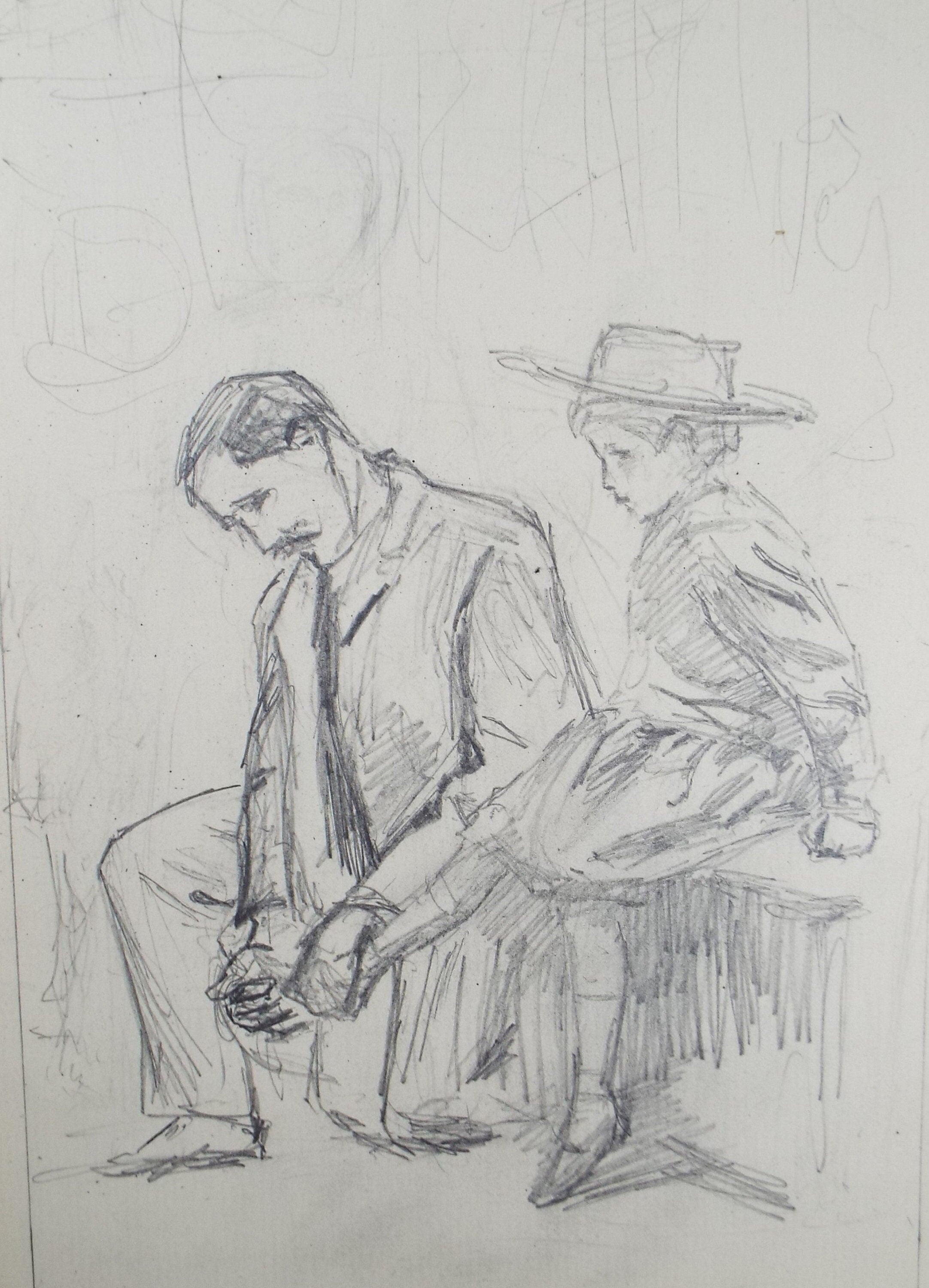 Original Pencil Sketch,'Sore Foot', Leonard Leslie Brooke (1862 - 1940), Late 19th Century