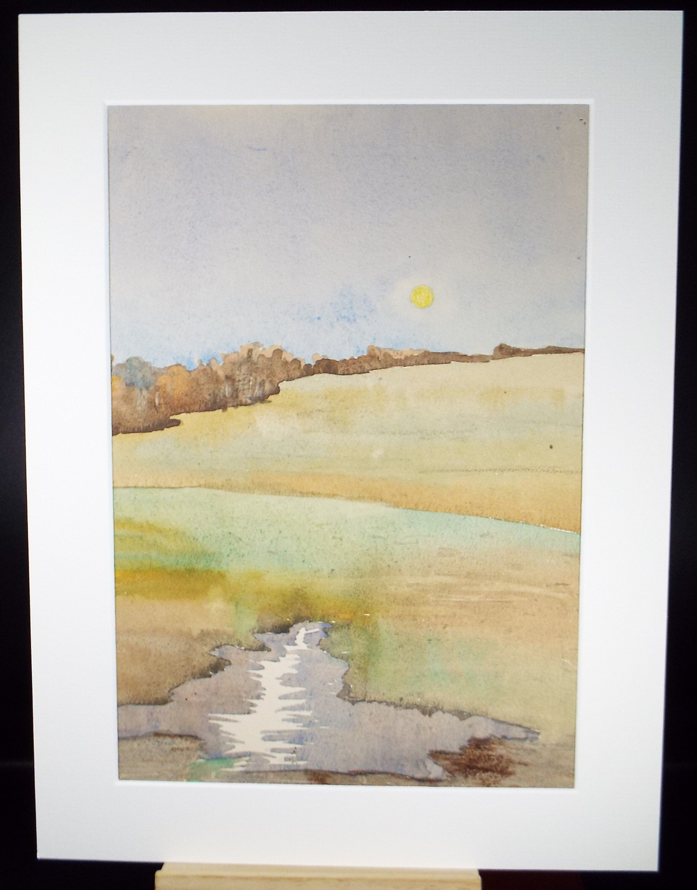 Original Watercolour ,'Sunlit Landscape', Attr. William Walls 1860-1942 ARSA, RSW, RSA, Circa 1930's