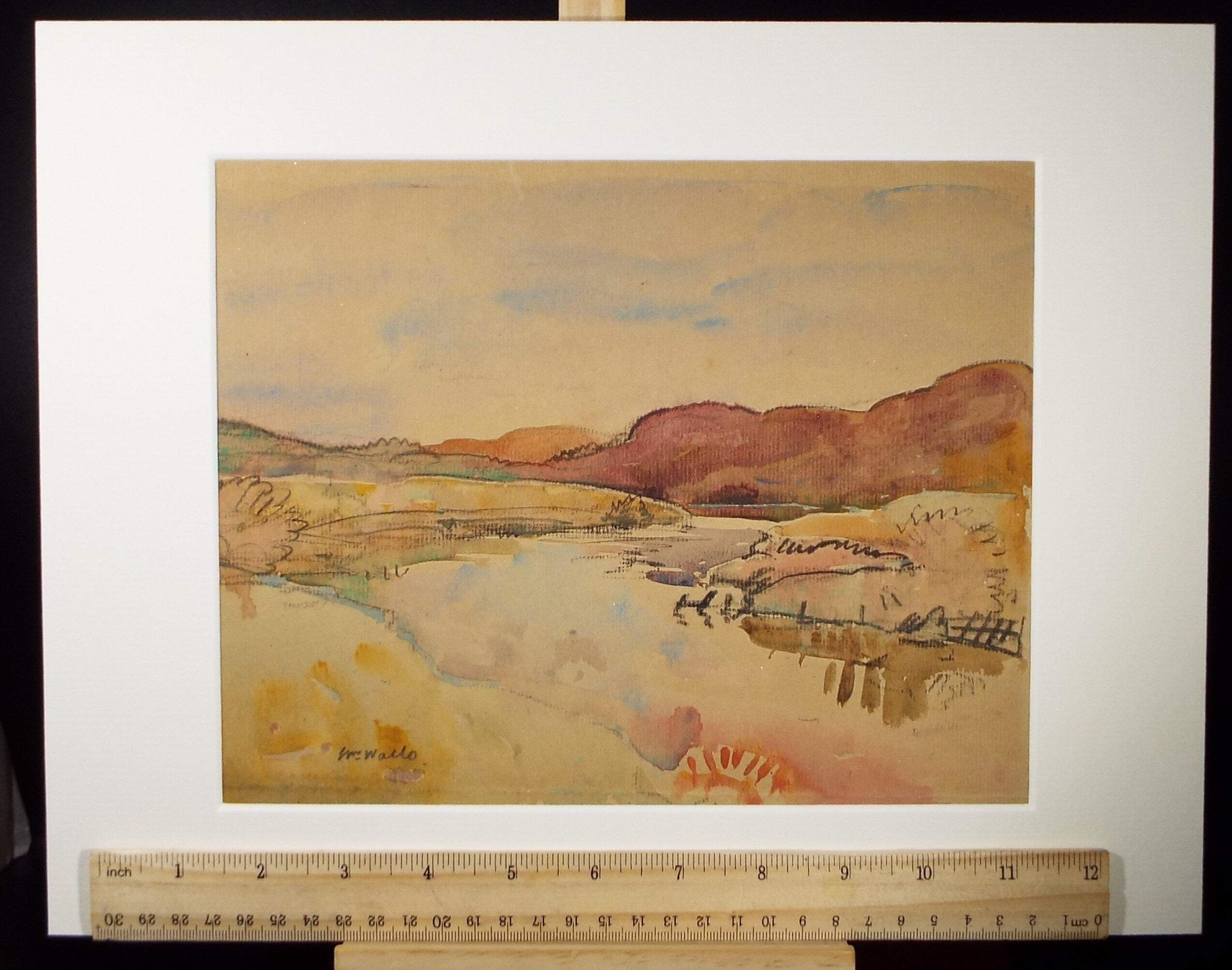 Original Watercolour ,'Cluny', William Walls 1860-1942 ARSA, RSW, RSA, Dated 1932