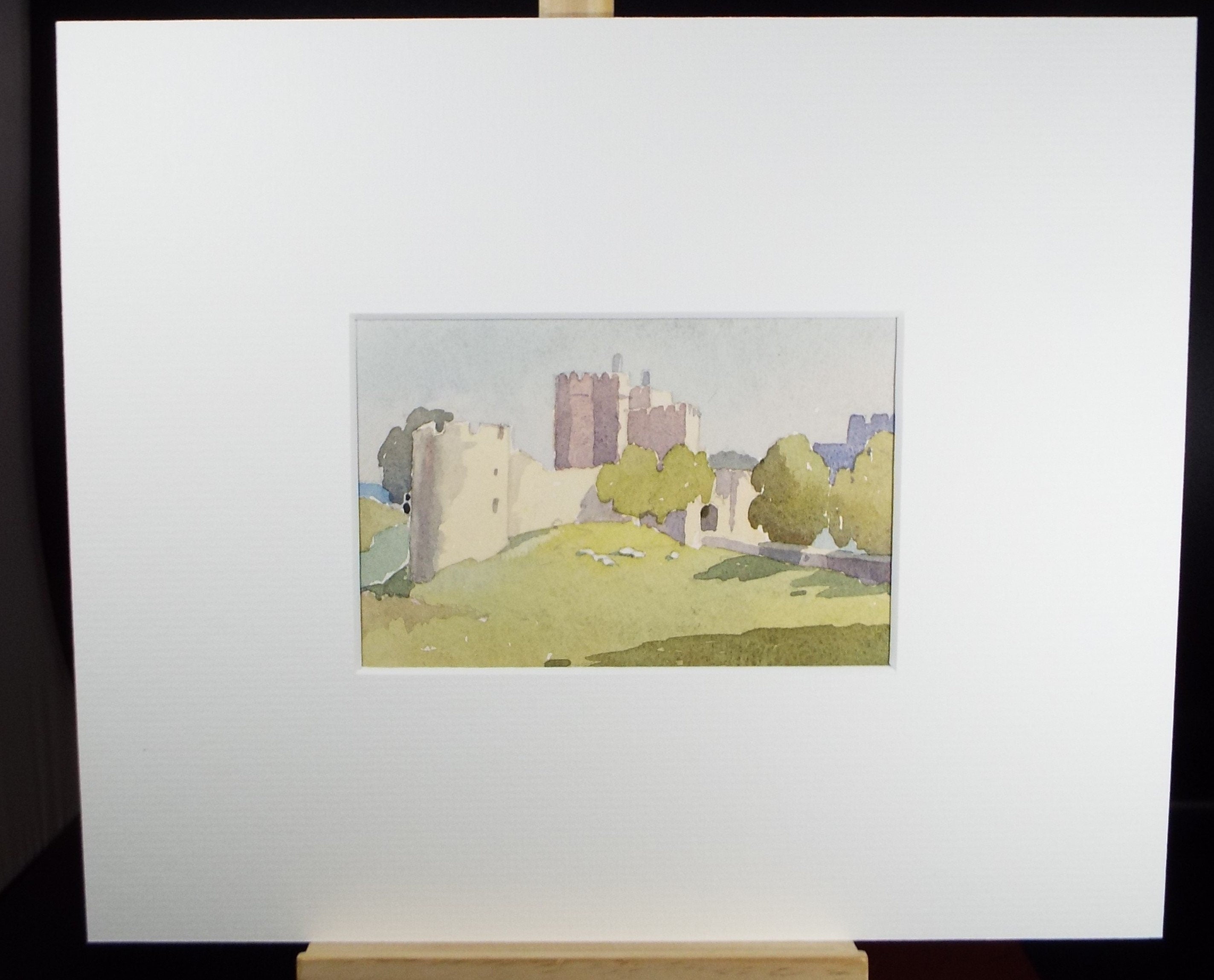 Original Watercolour, 'Saltwood Castle', c1950's