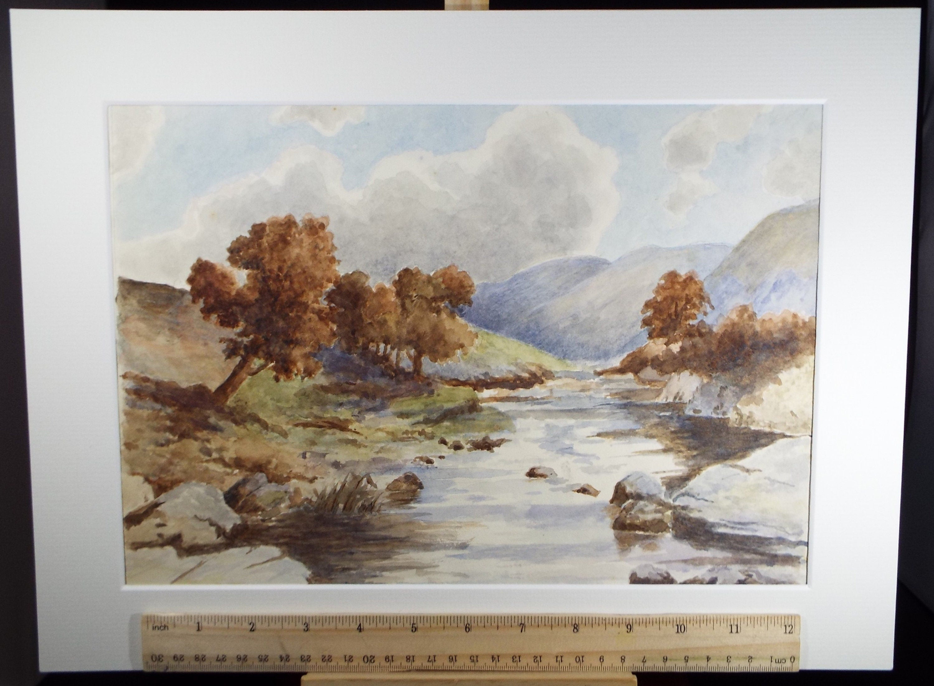 Original Watercolour, 'River Landscape', mid 20th Century, Artist Unknown