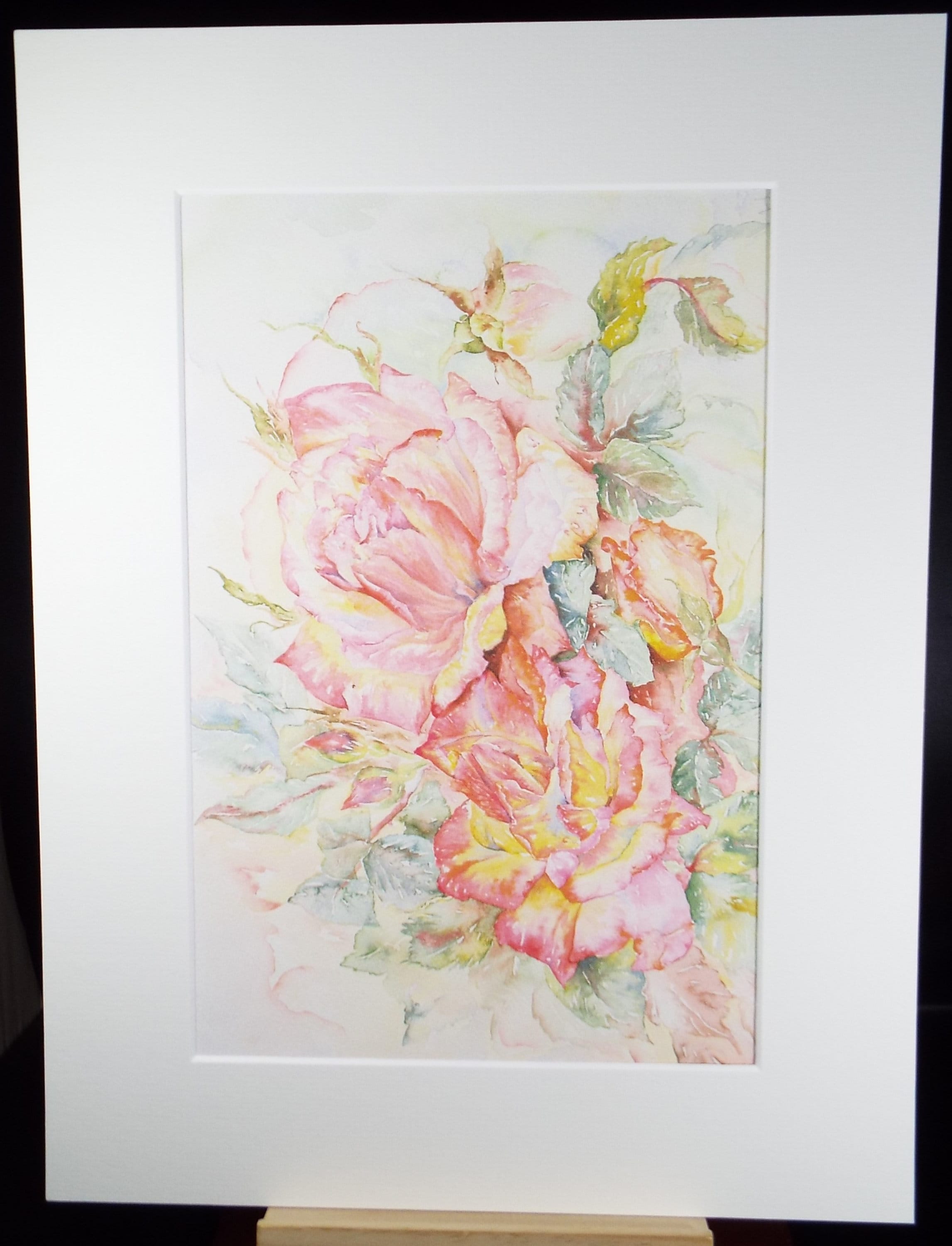 Original Watercolour, 'A Study of Roses, circa 2003