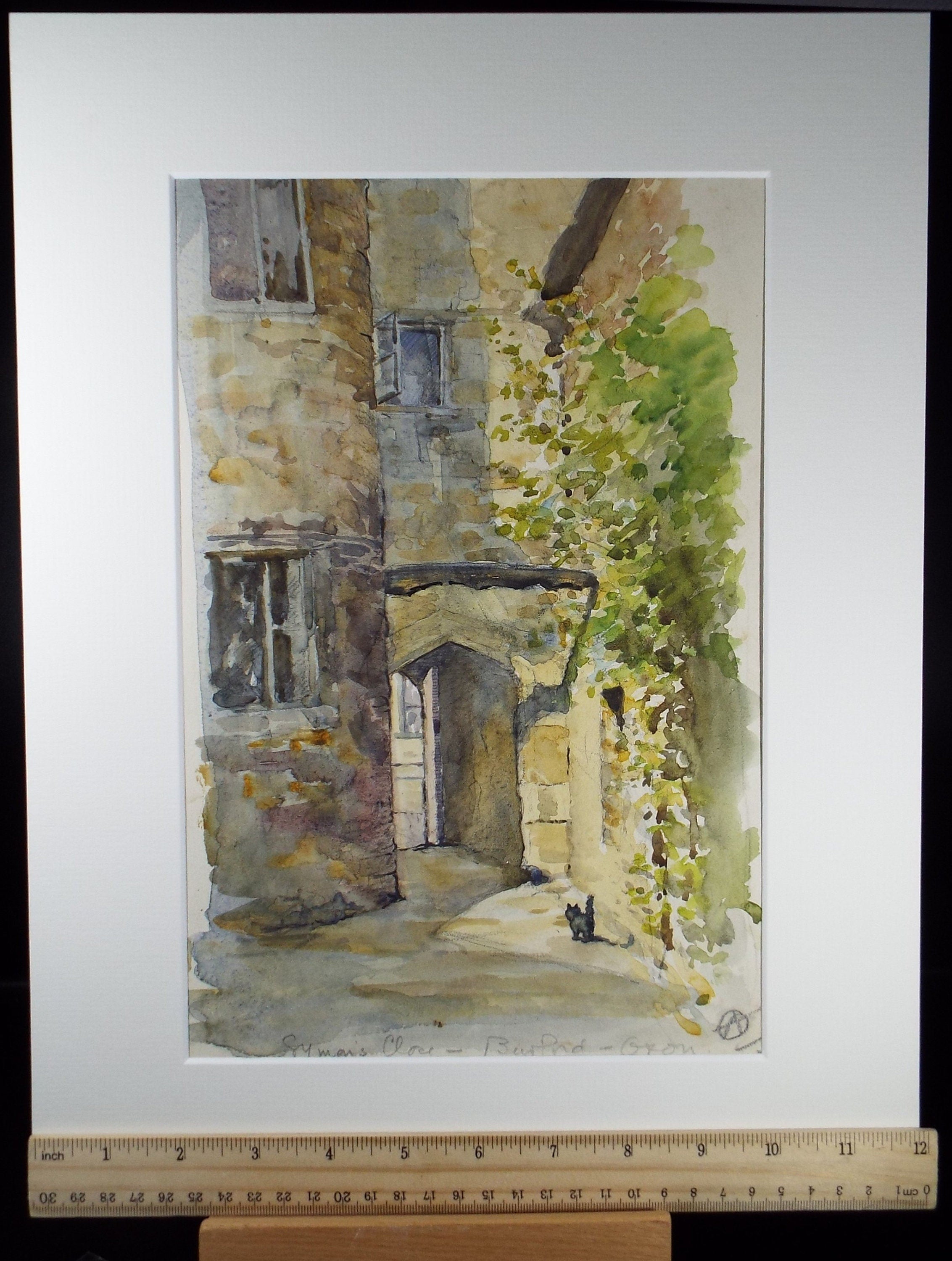 Original Watercolour, 'Symans Close, Burford', Circa 1940's, Hilda Burford (1887-1957)