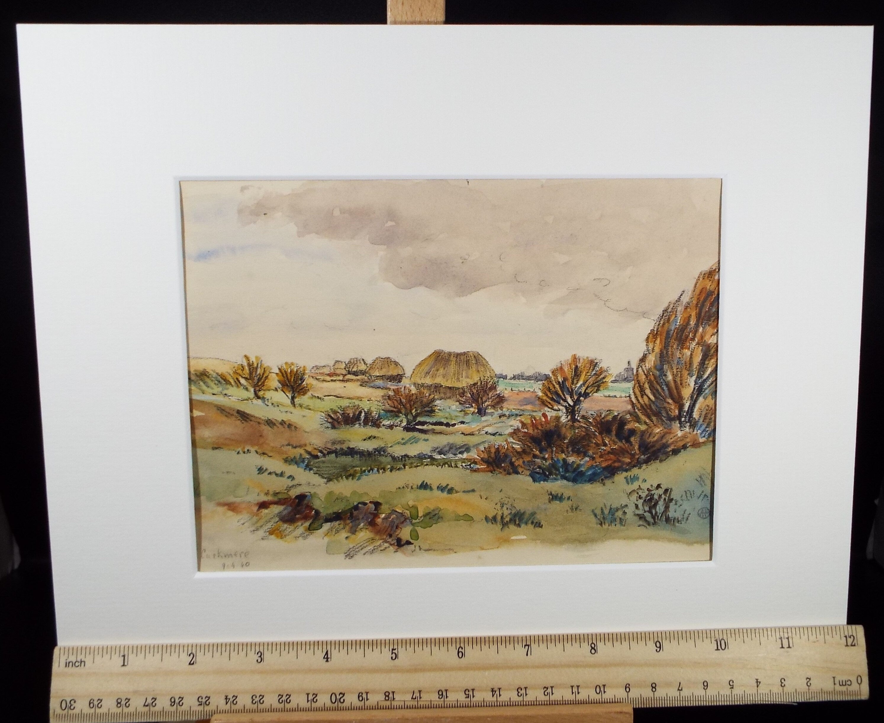 Original Watercolour, 'Cuckmere', c1940, Hilda Burford (1887-1957)