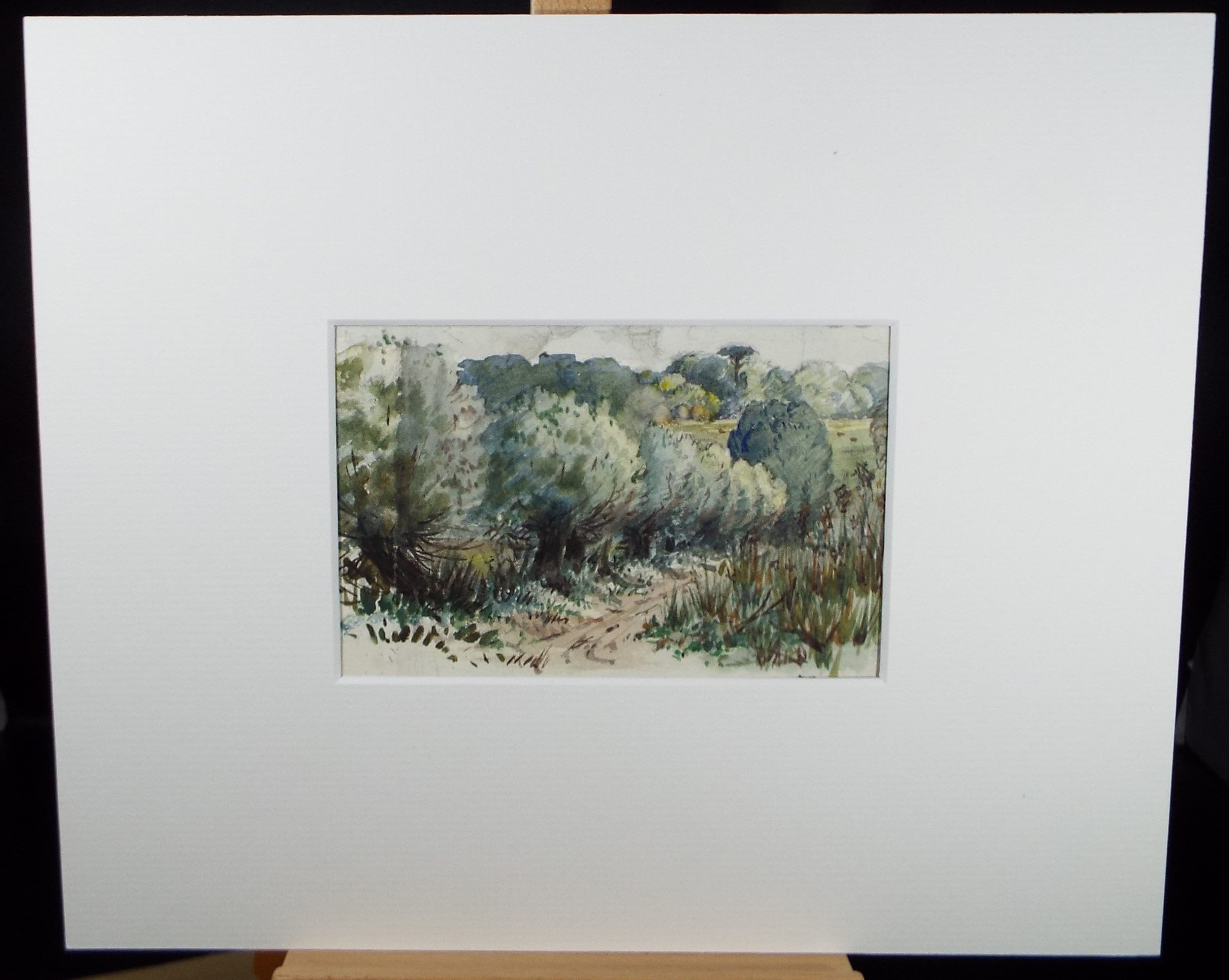 Original Watercolour, 'Woodland Track, Circa 1940's, Hilda Burford (1887-1957)