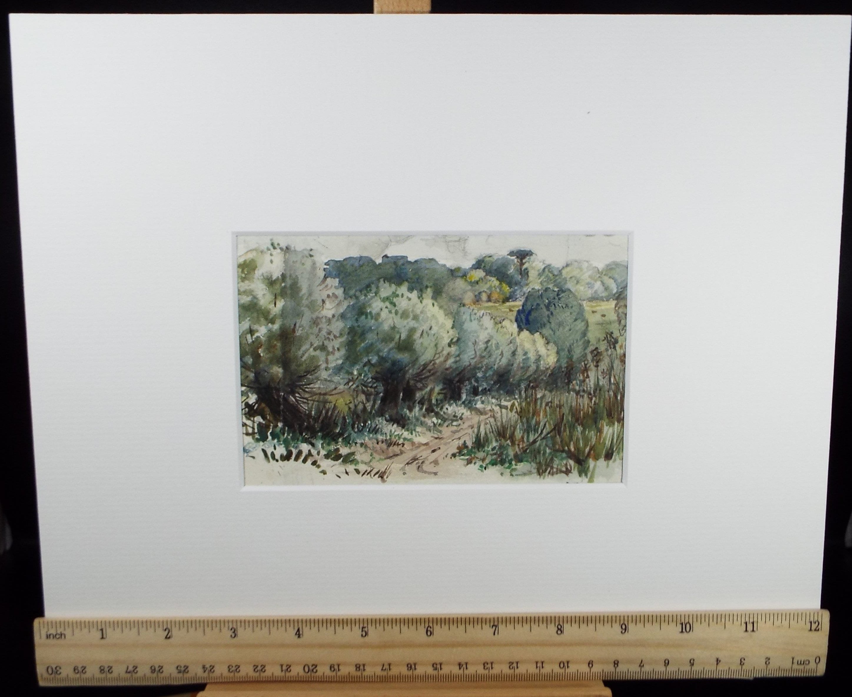 Original Watercolour, 'Woodland Track, Circa 1940's, Hilda Burford (1887-1957)