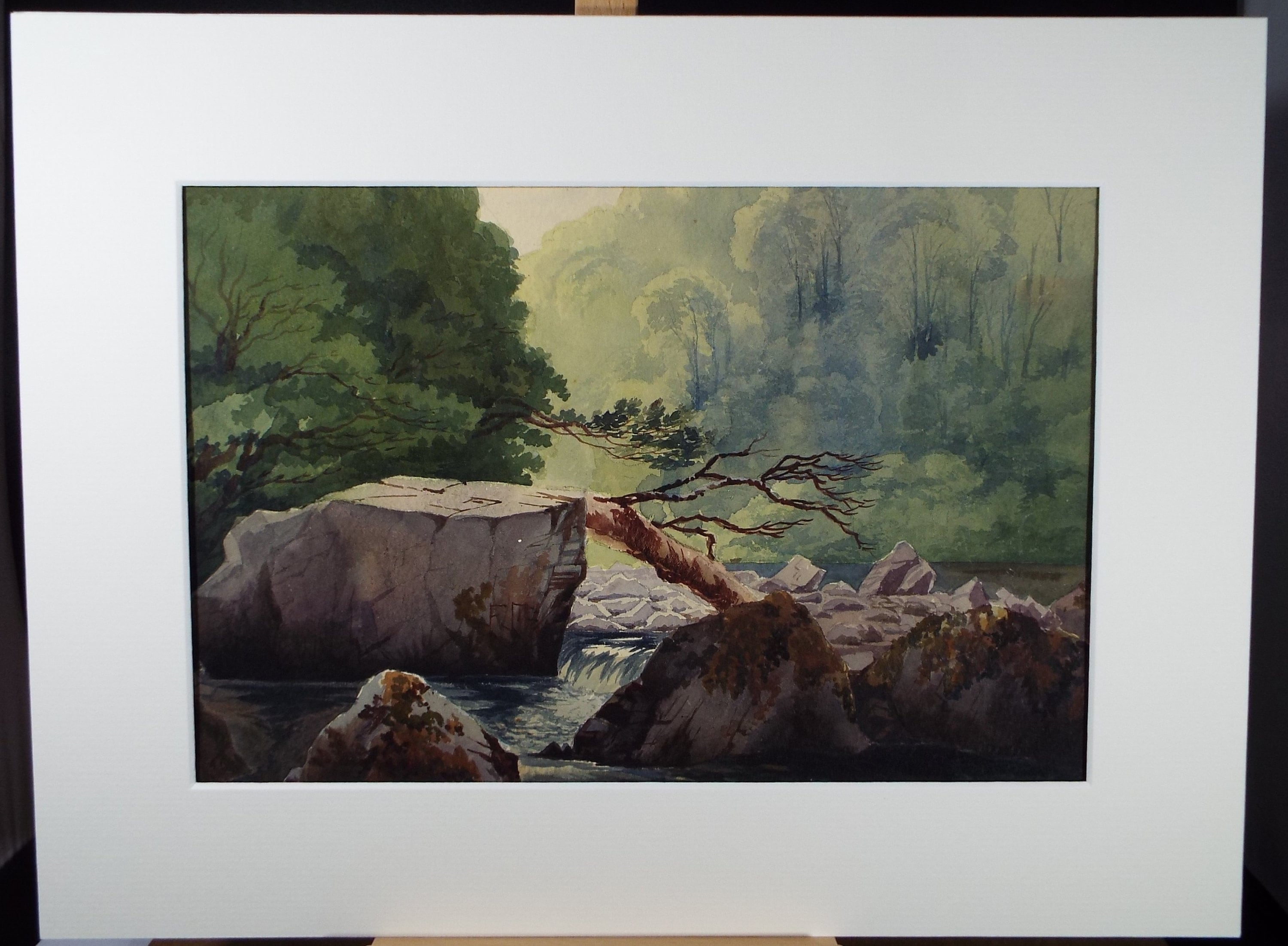 Original Watercolour, 'The Dargle, County Wicklow', Circa 1880's , A Elliot