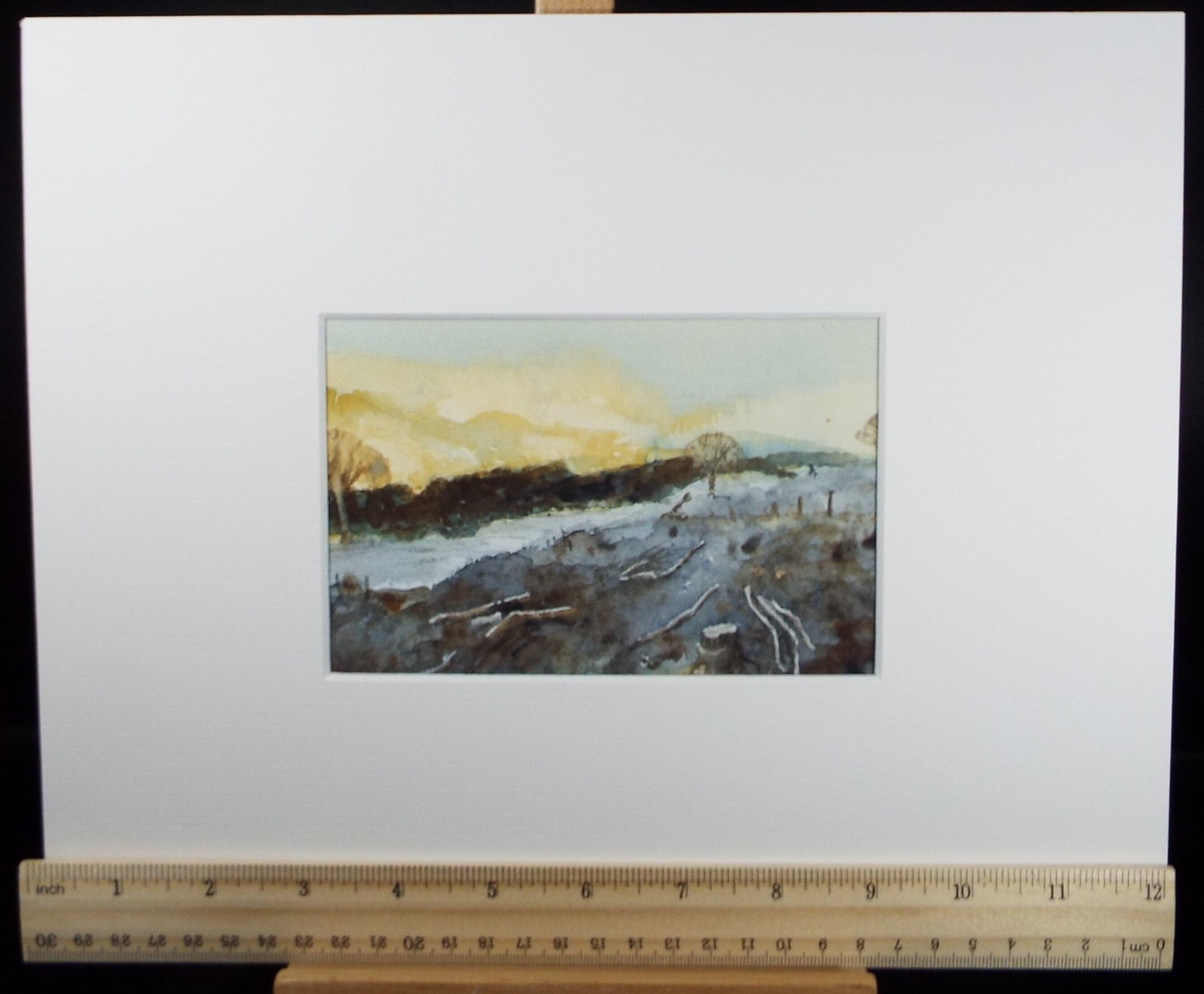 Original Watercolour, 'Cumberland Landscape', circa 1980's, Unknown Artist