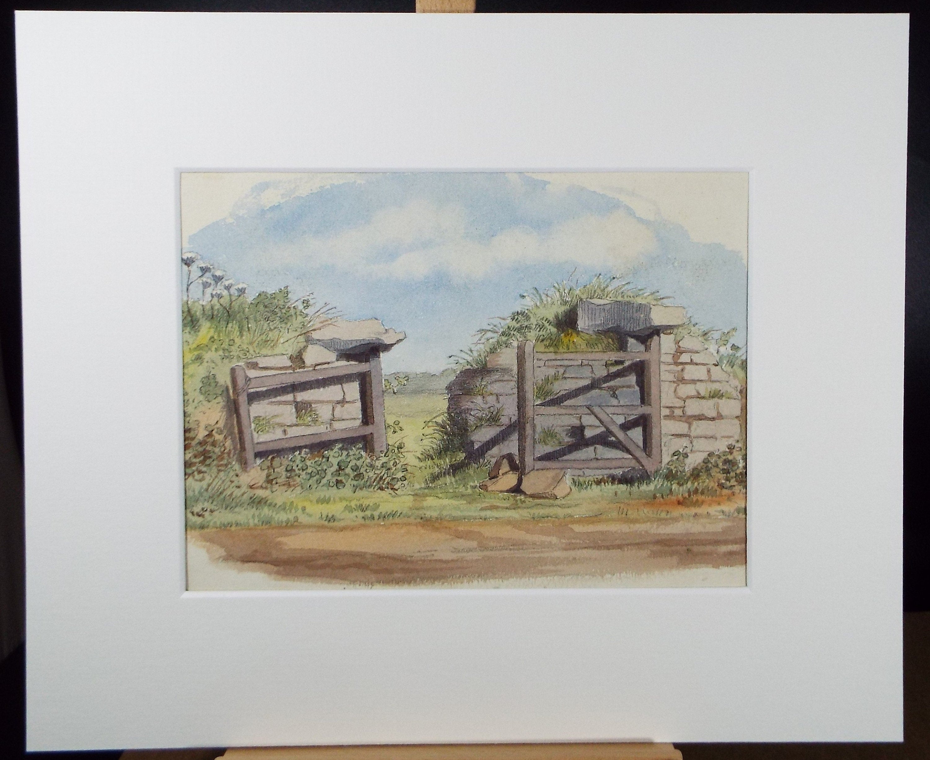 Original Watercolour, 'Gateway, Sark', c1880, A Elliott