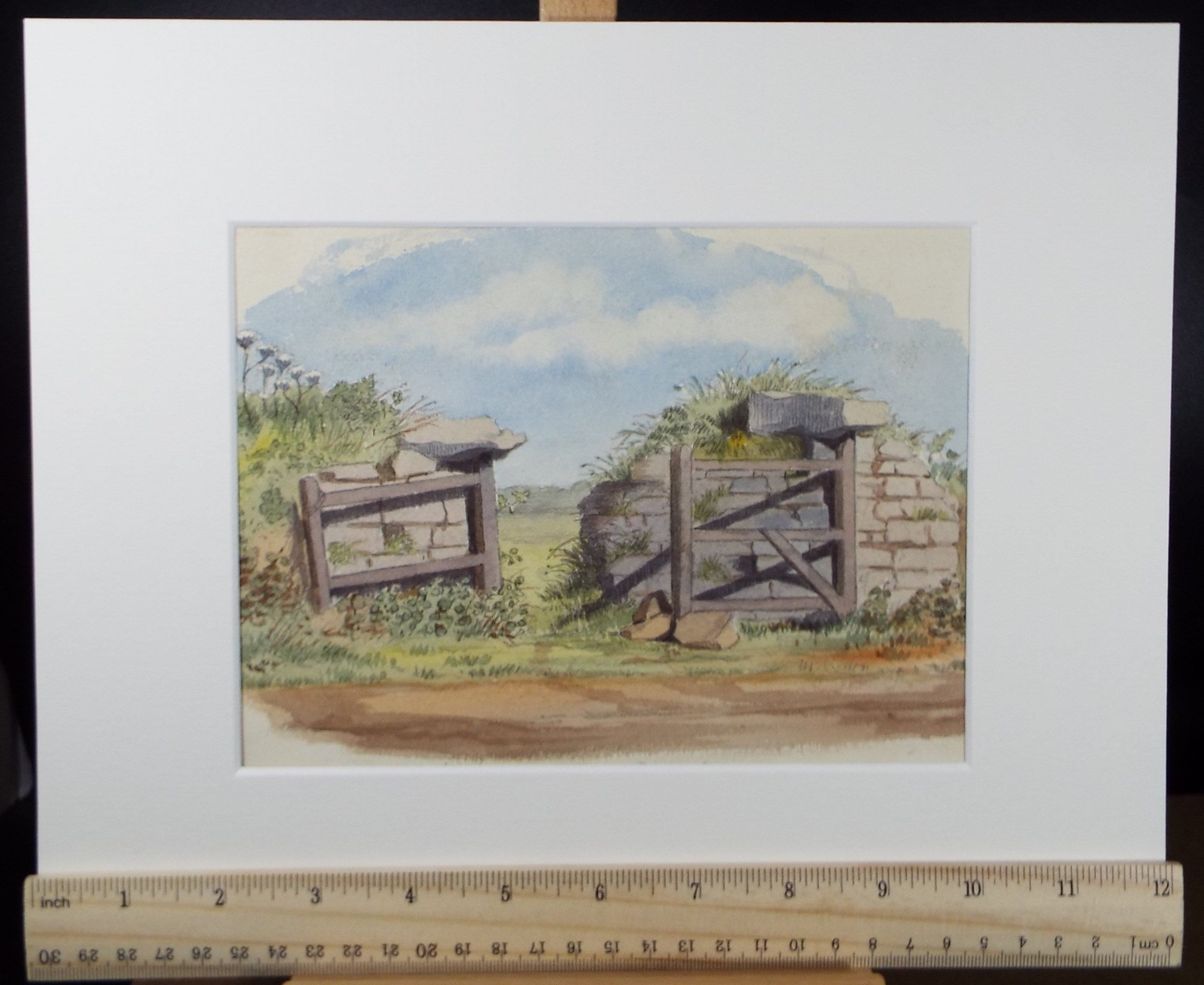 Original Watercolour, 'Gateway, Sark', c1880, A Elliott